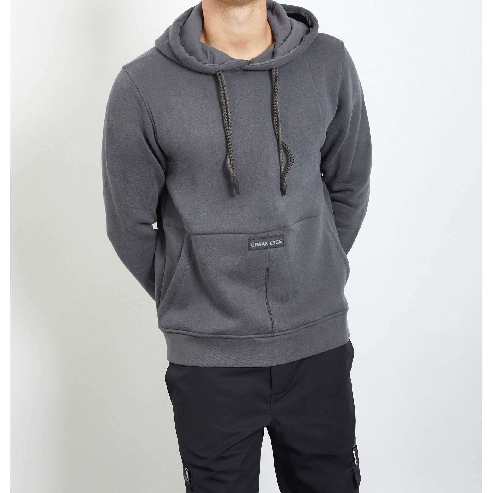 Jack & Jones Uomo Felpa Manica Lunga Hooded Sweatshirt Con Cappuccio Grey