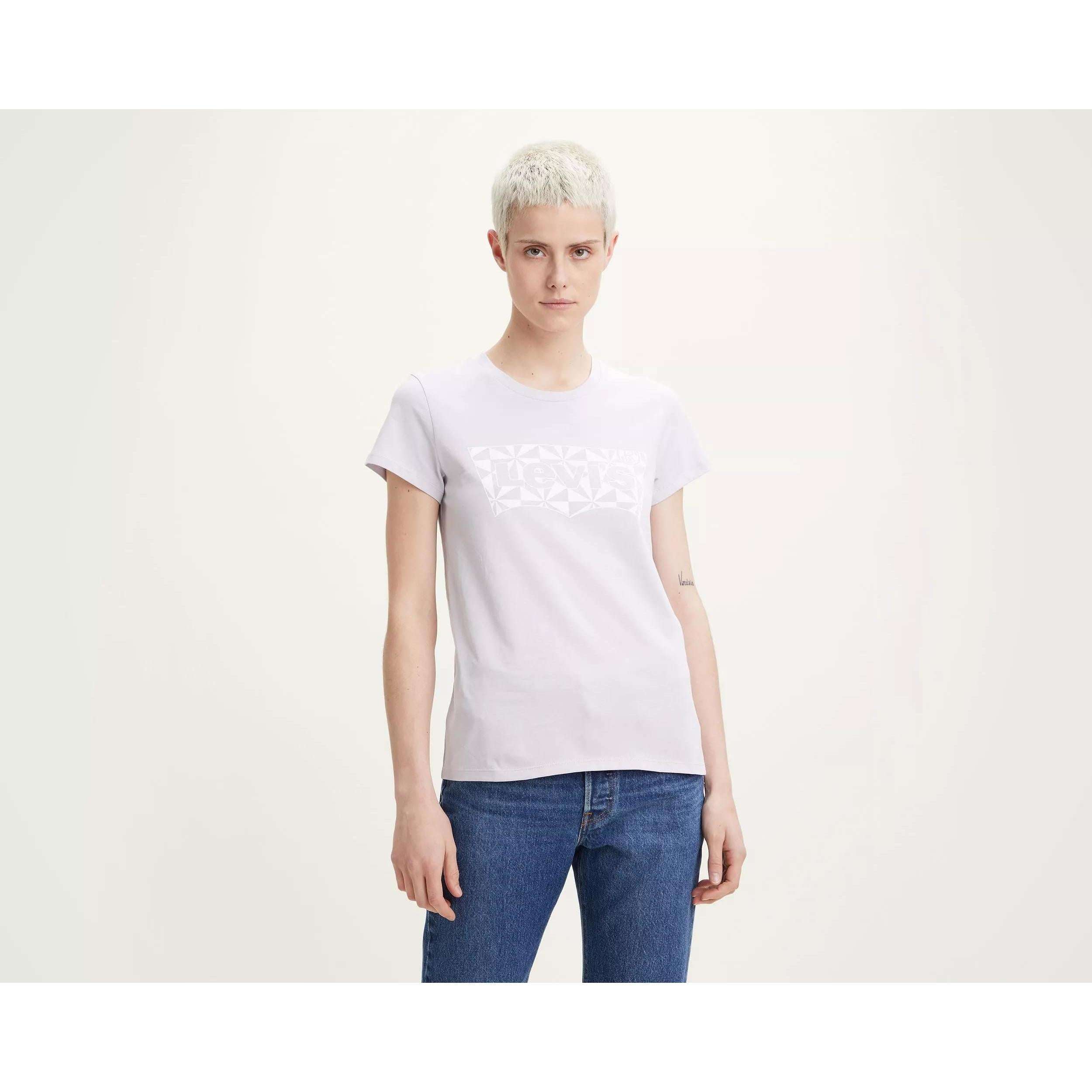 Levi's Donna T-shirt Geo Bw Fill Misty 17369-1835