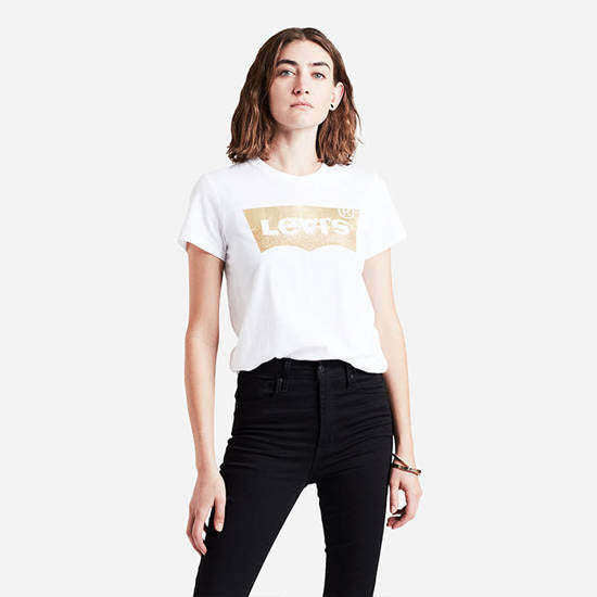 Levi's Donna T-shirt Hsmk Powder 17369-0453