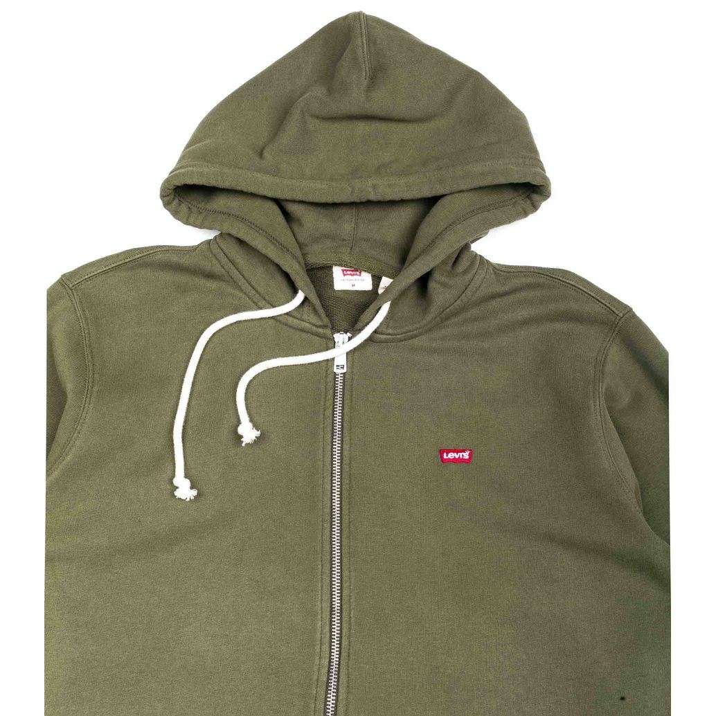 Levi's Felpa Uomo Pullover Con Zip Manica Lunga Camo Green