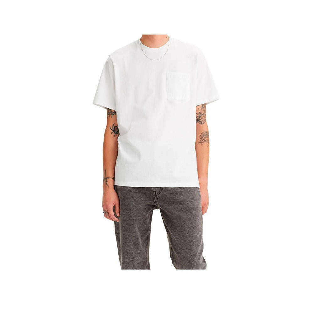 Levi's Uomo T-shirt Pocket Bianca A3697-0012
