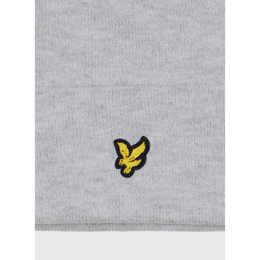 Lyle & Scott Cappello Beanie Lana Patch Grey