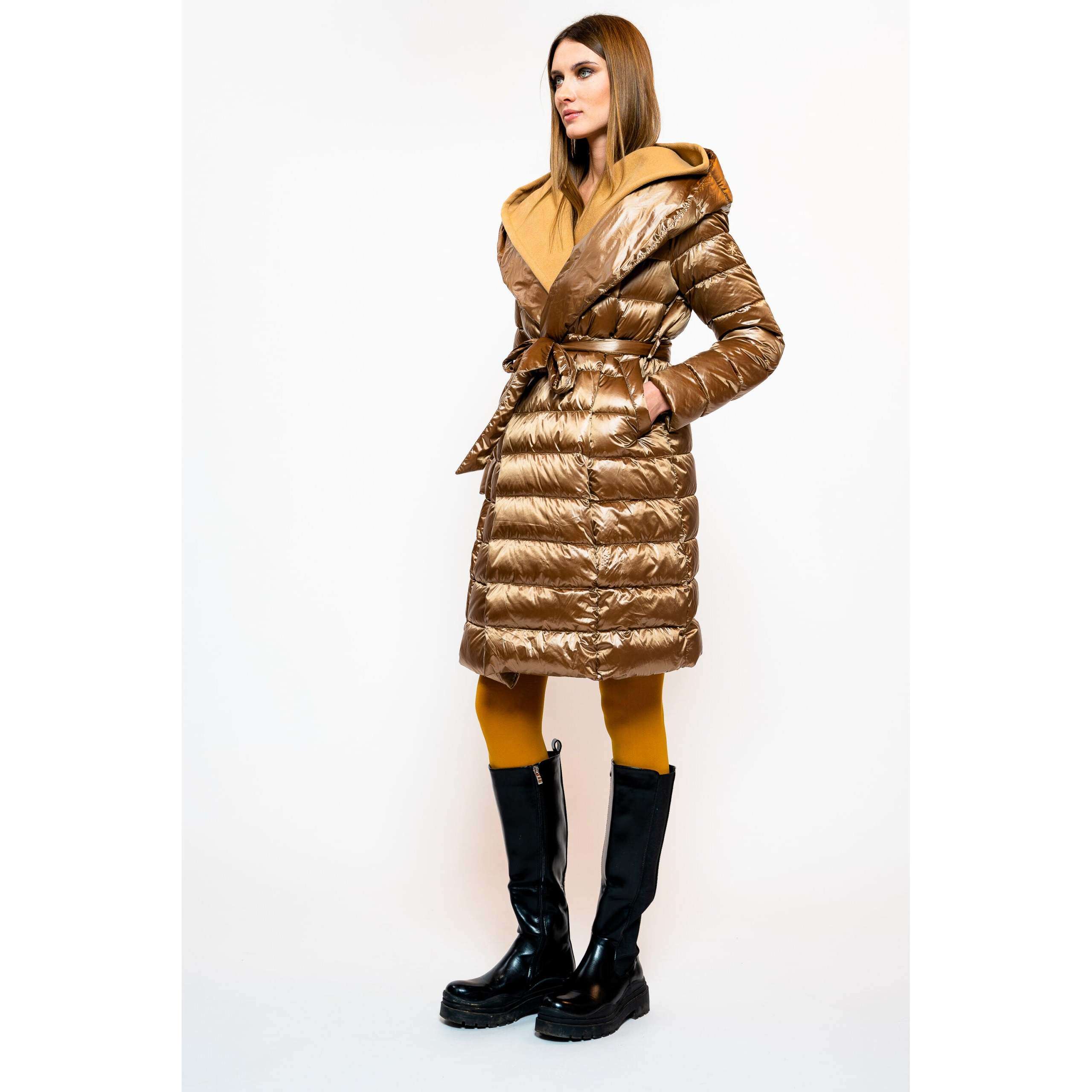 No secrets donna piumino velour lungo 223SS004