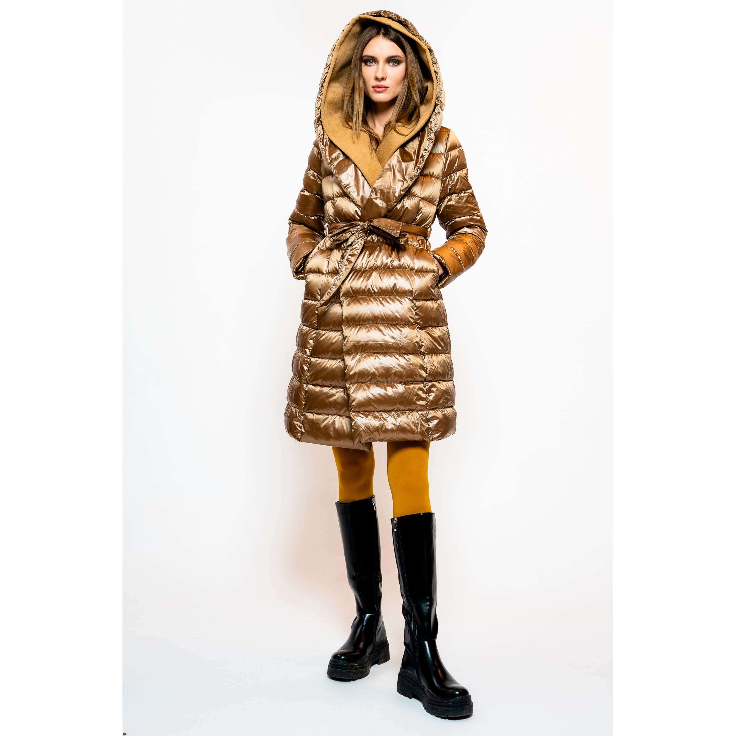 No secrets donna piumino velour lungo 223SS004