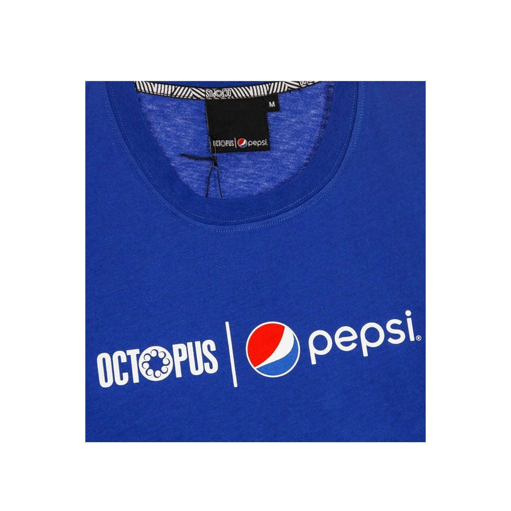 Octopus T-Shirt Uomo colore Blu con Logo Pepsi