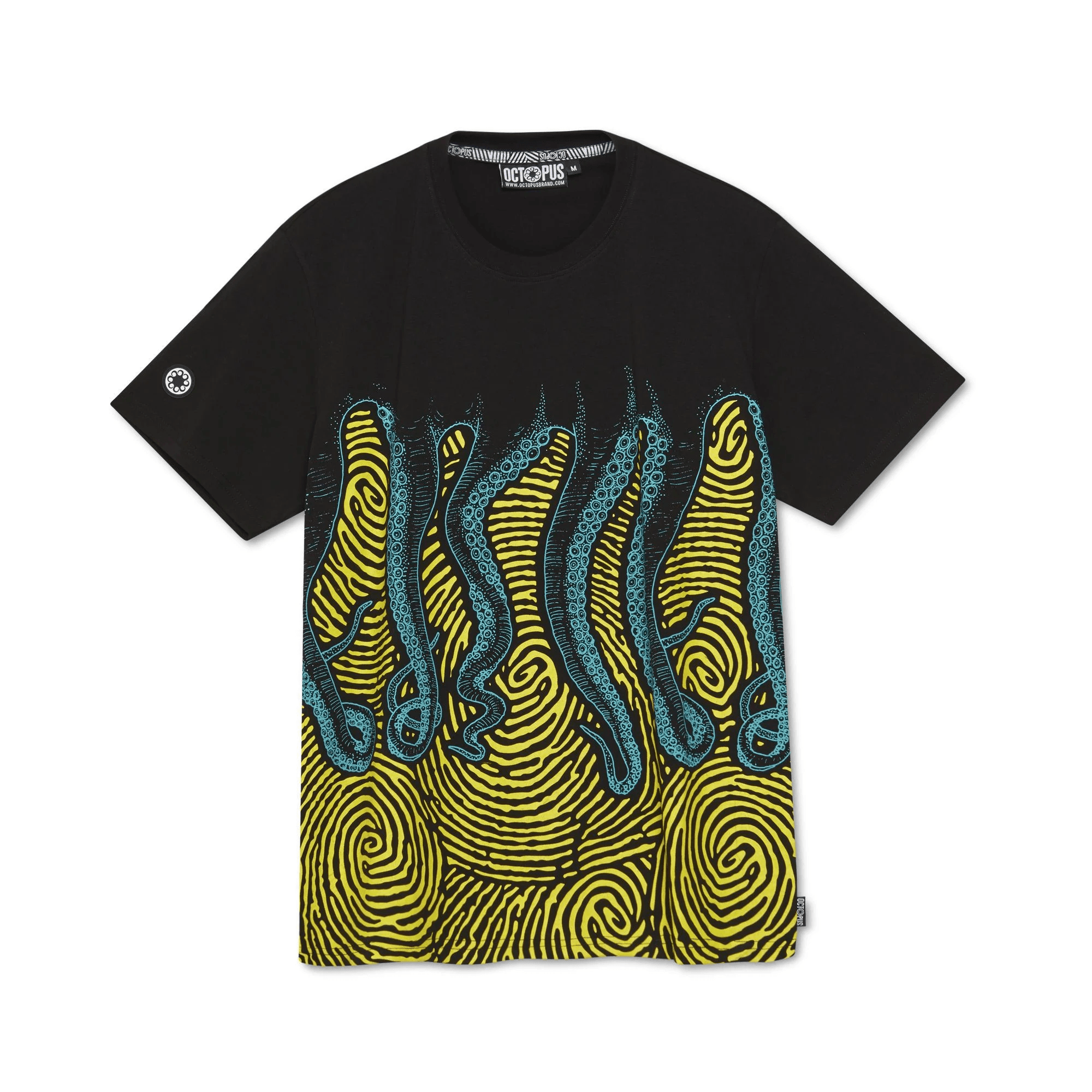 Octopus Uomo T-Shirt Manica Corta Fingerz