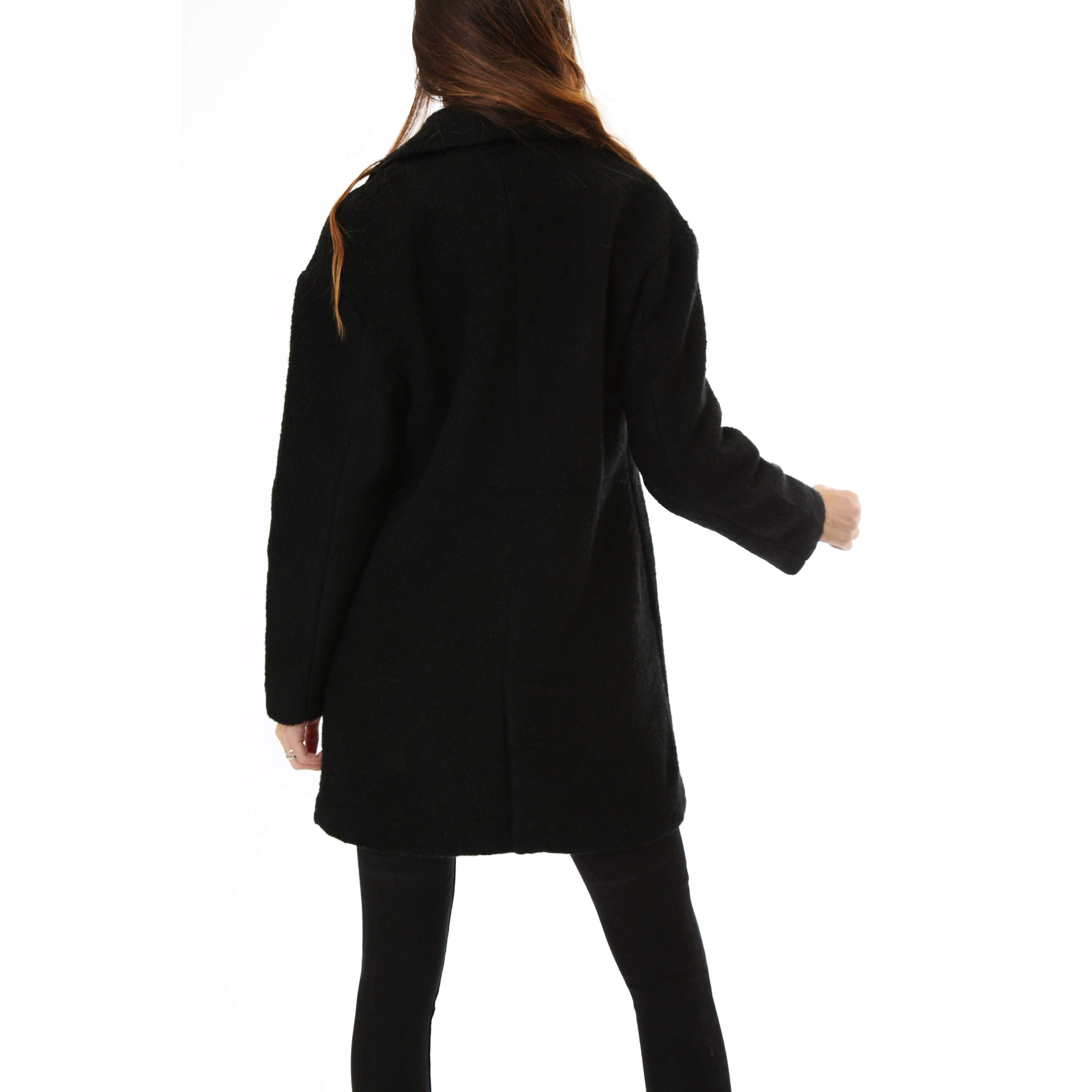 Only Donna Cappotto Oversized Nina Black