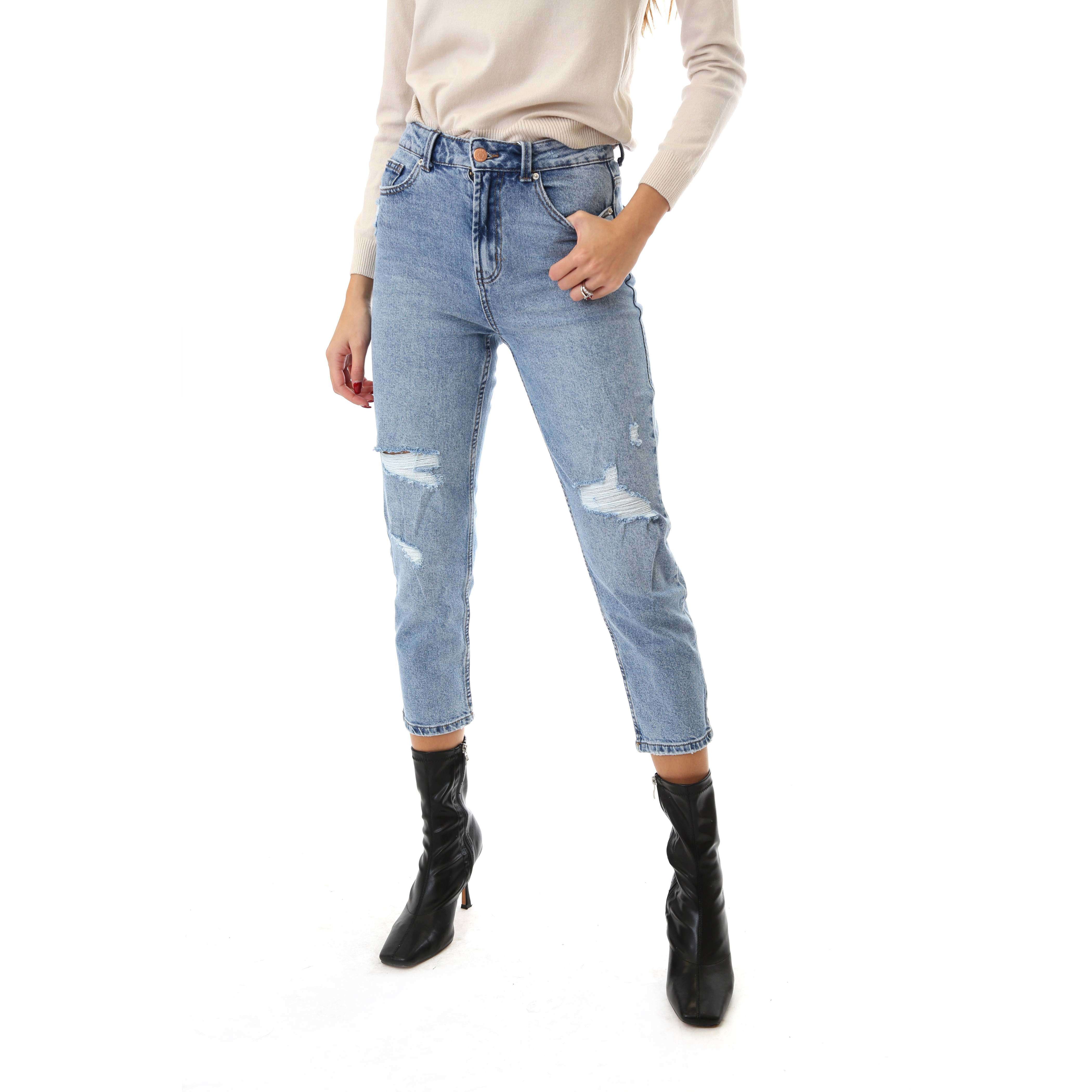 Only Donna Jeans Denim Emily Life Strappi Light Wash