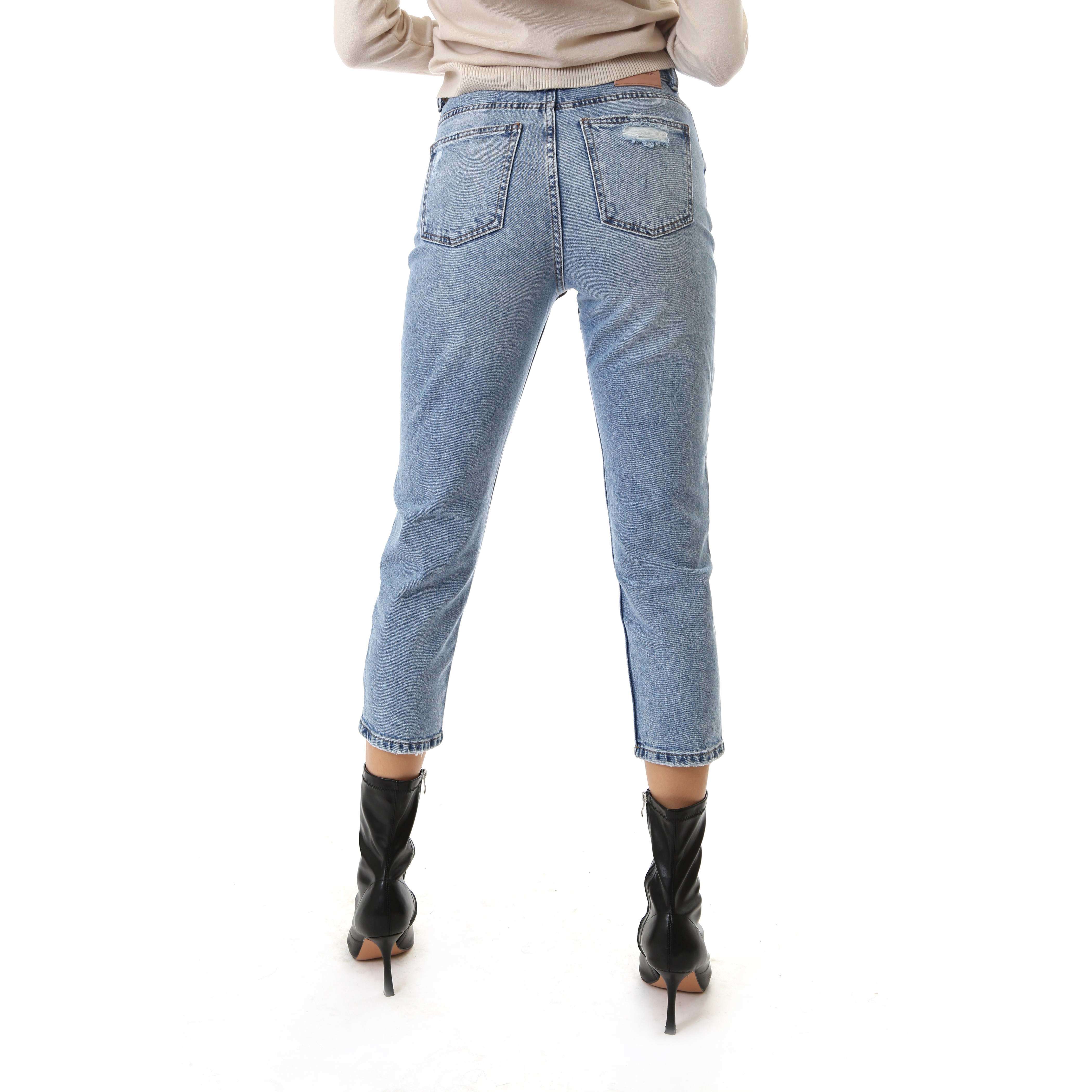 Only Donna Jeans Denim Emily Life Strappi Light Wash