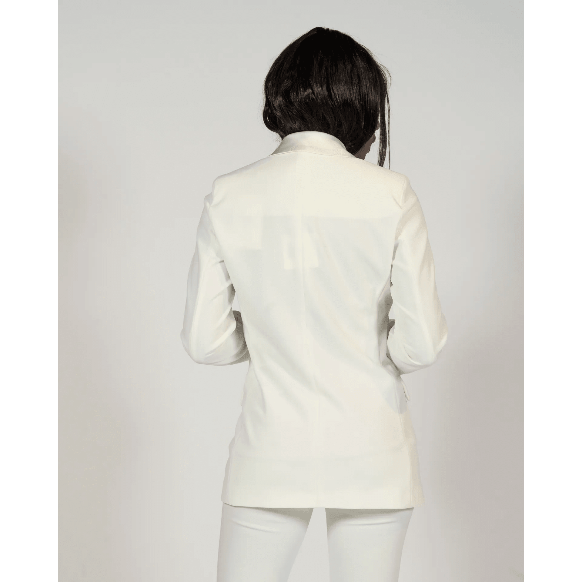 Vicolo Donna Giacca Doppiopetto Bianco TE0042