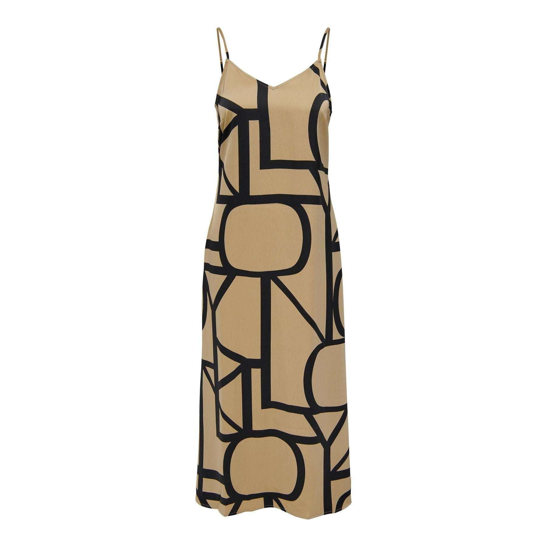 Only Donna Abito Amelia Midi Beige 15283202