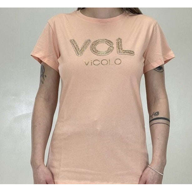 Vicolo Donna T-shirt VCL Pesca RE0045