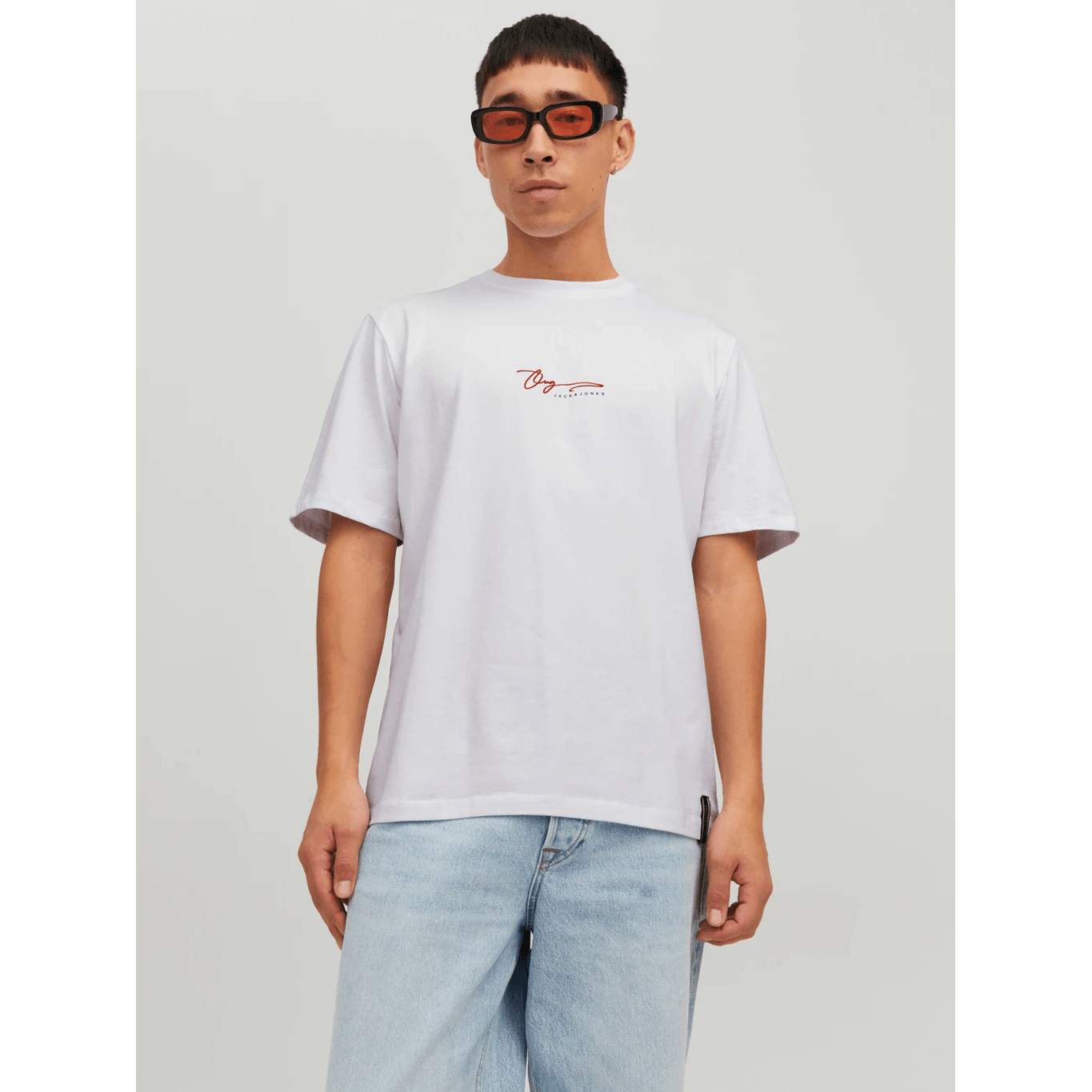 Jack & Jones Uomo T-shirt Joshua Bianco 12228257