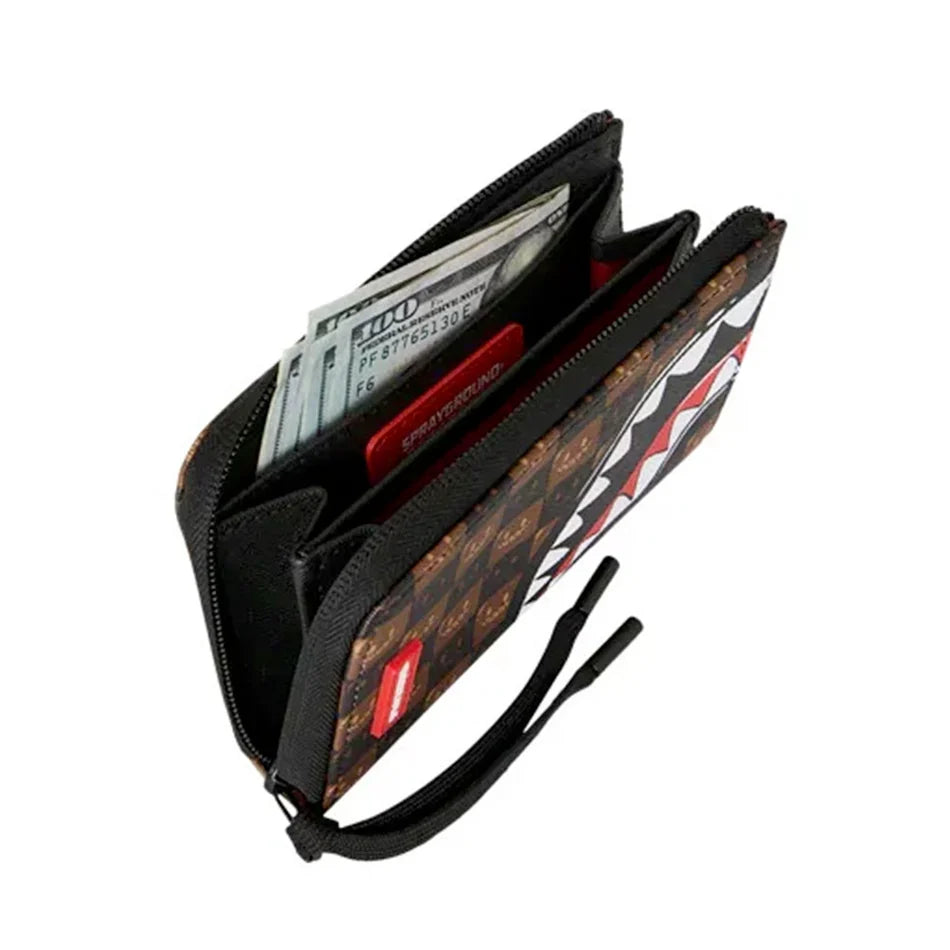 Sprayground portafoglio SIP WTF BUBBLE BROWN W9302