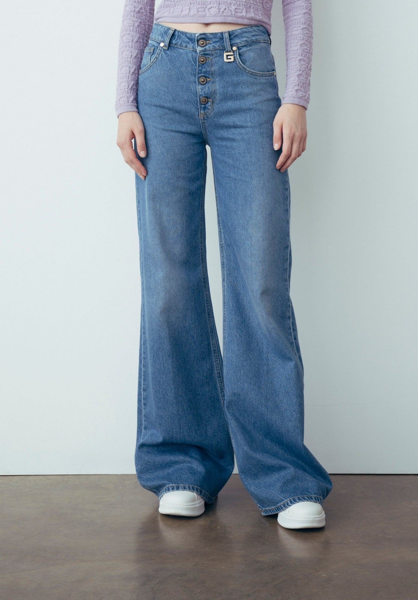 Gaelle donna jeans a palazzo GBDP19733