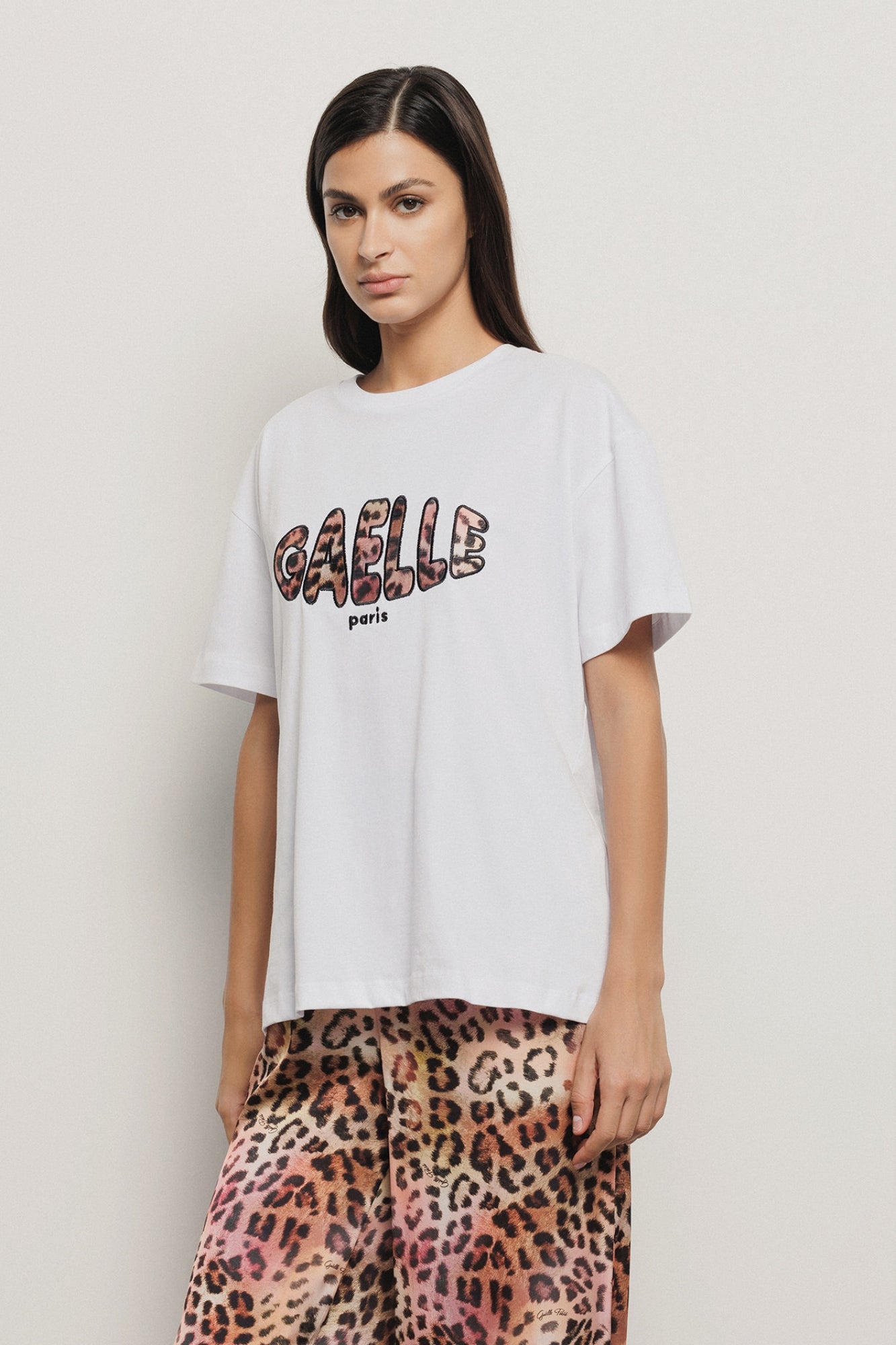 Gaelle donna t-shirt GAABW04387 - PTTS0037 - BI01 bianco