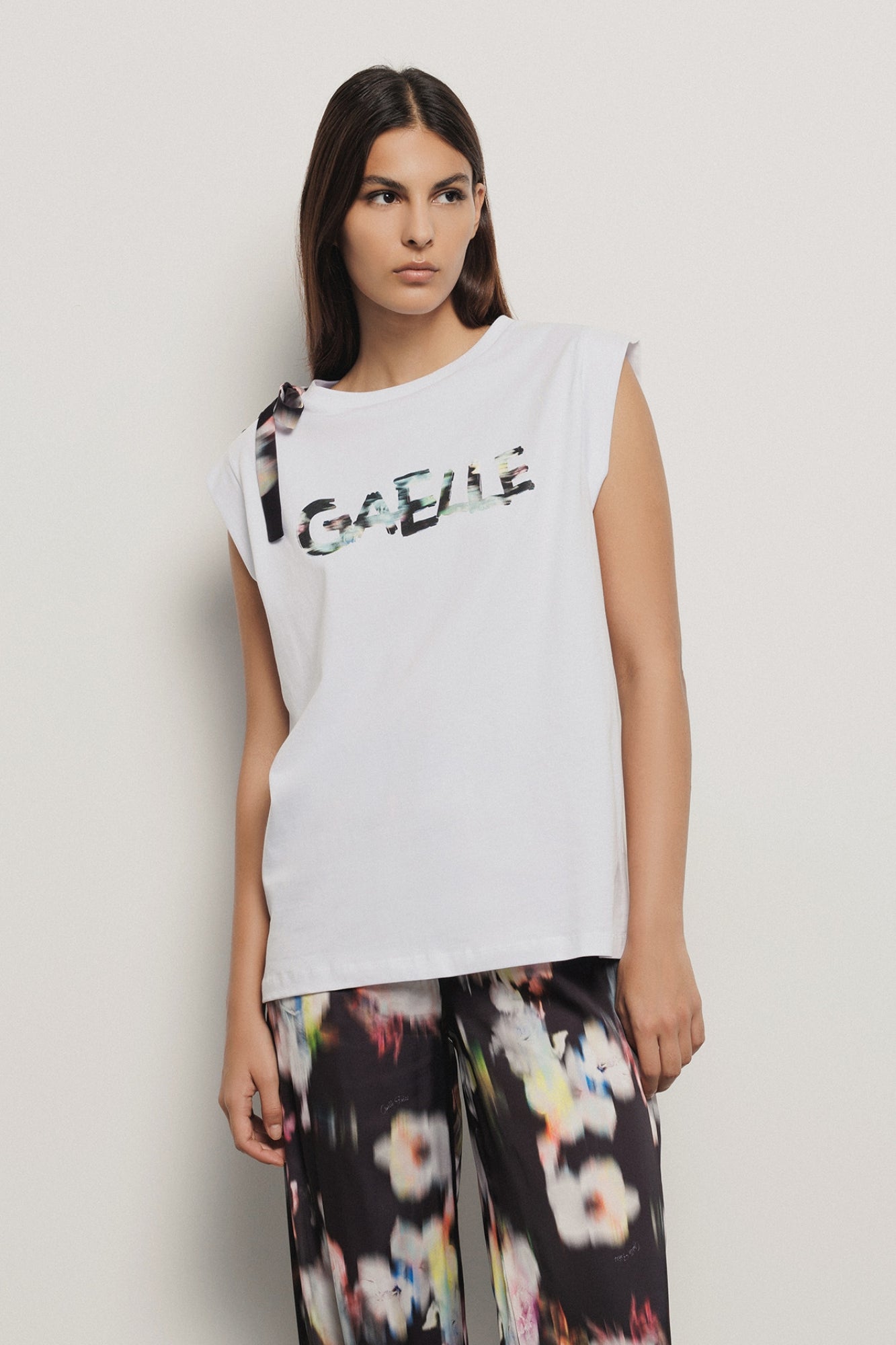 Gaelle donna t-shirt GAABW04379 - PTTS0037 - BI01 bianco