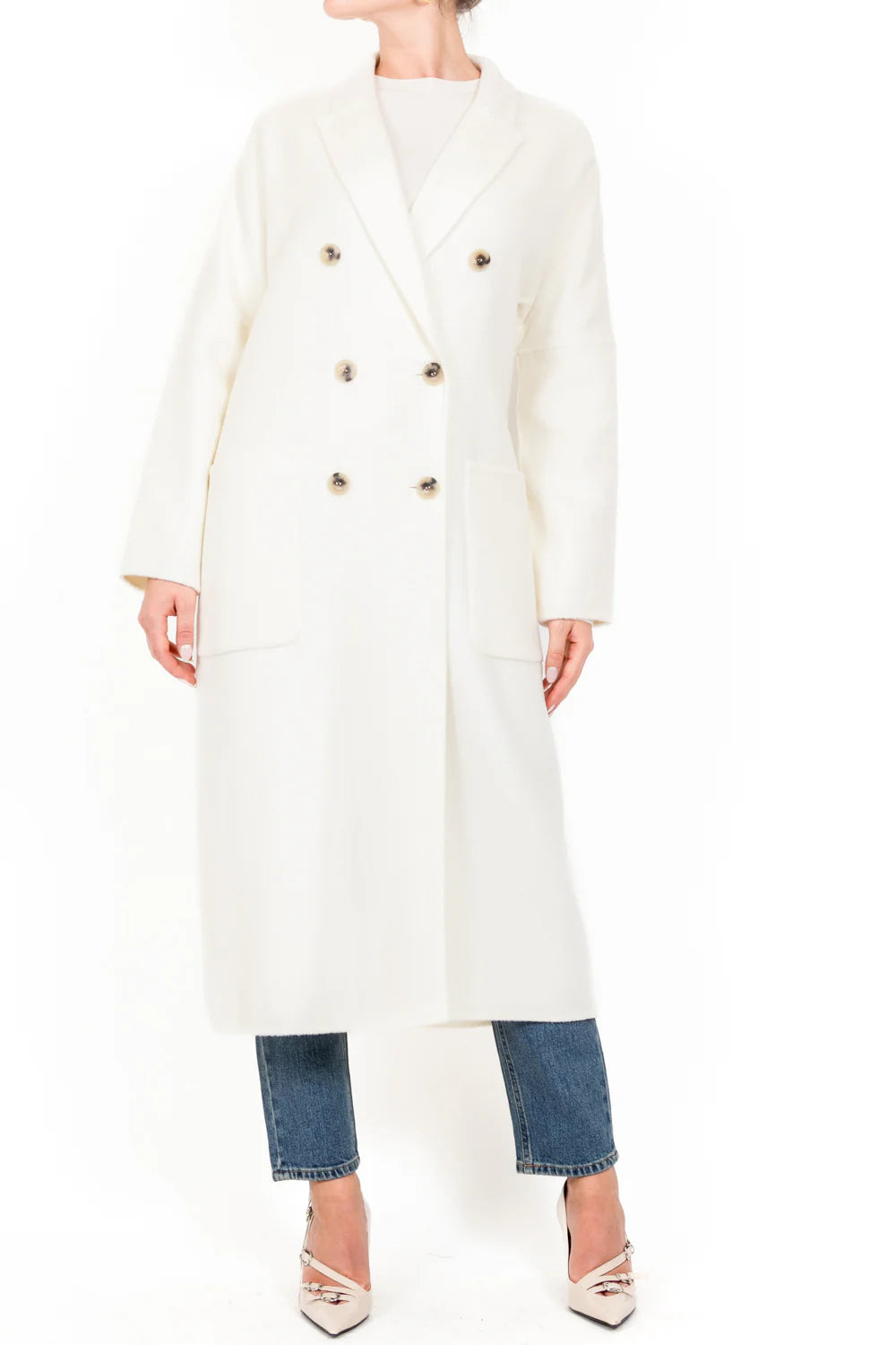 Vicolo donna cappotto TS0001 Naturale