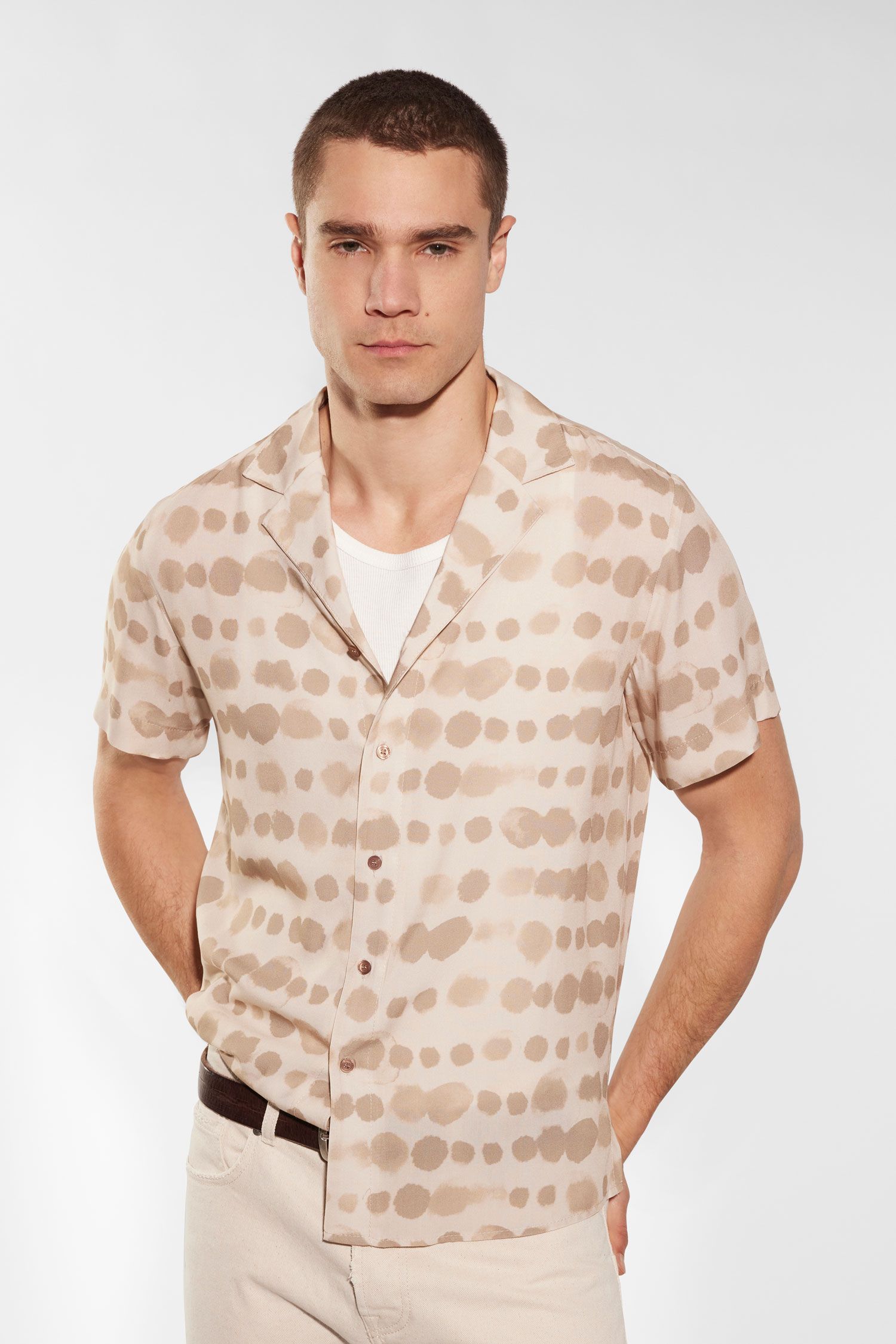 Imperial uomo camicia CYI8HDS Beige