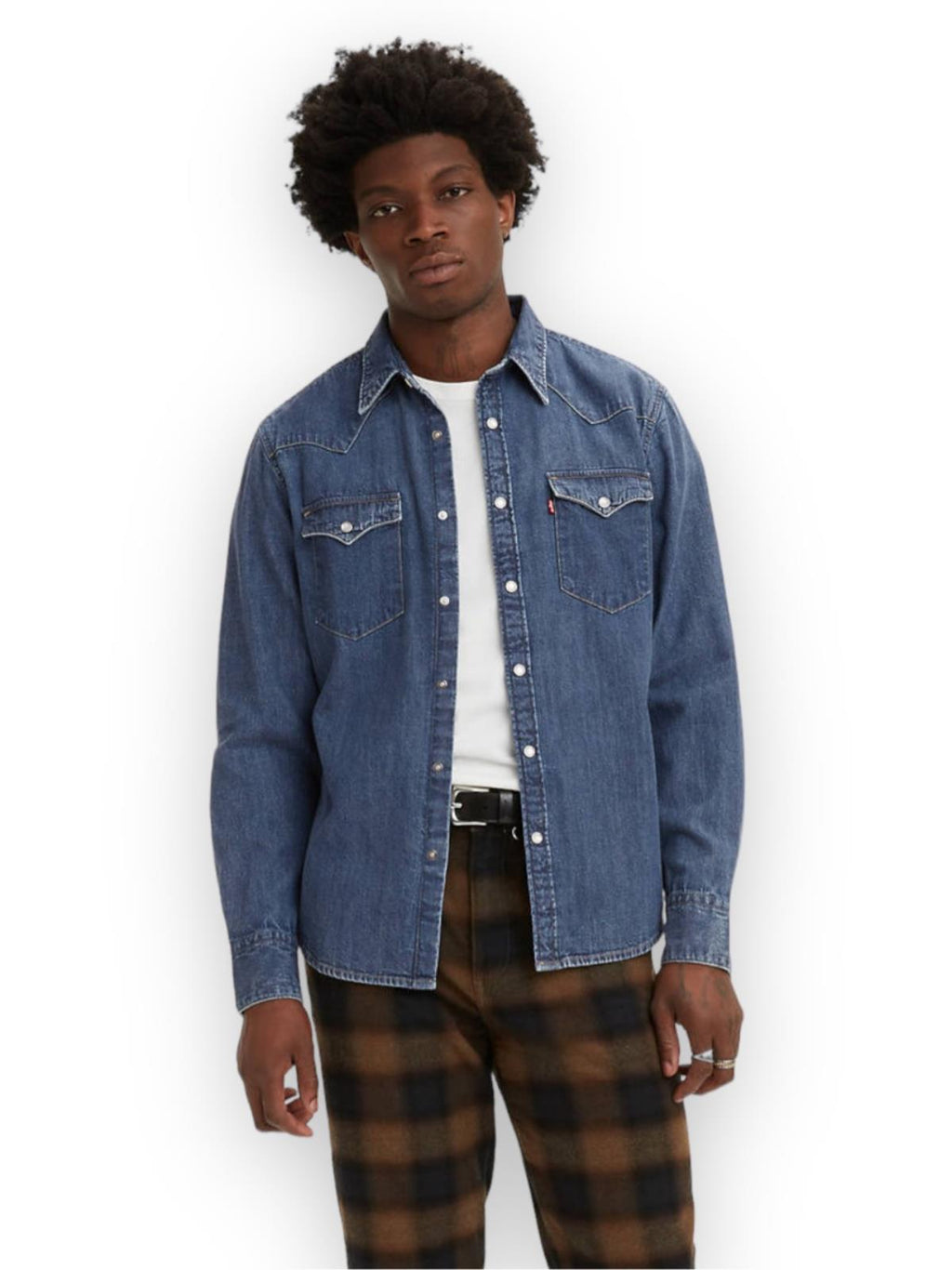 Levi's uomo camicia Barstow Western 85744-0041