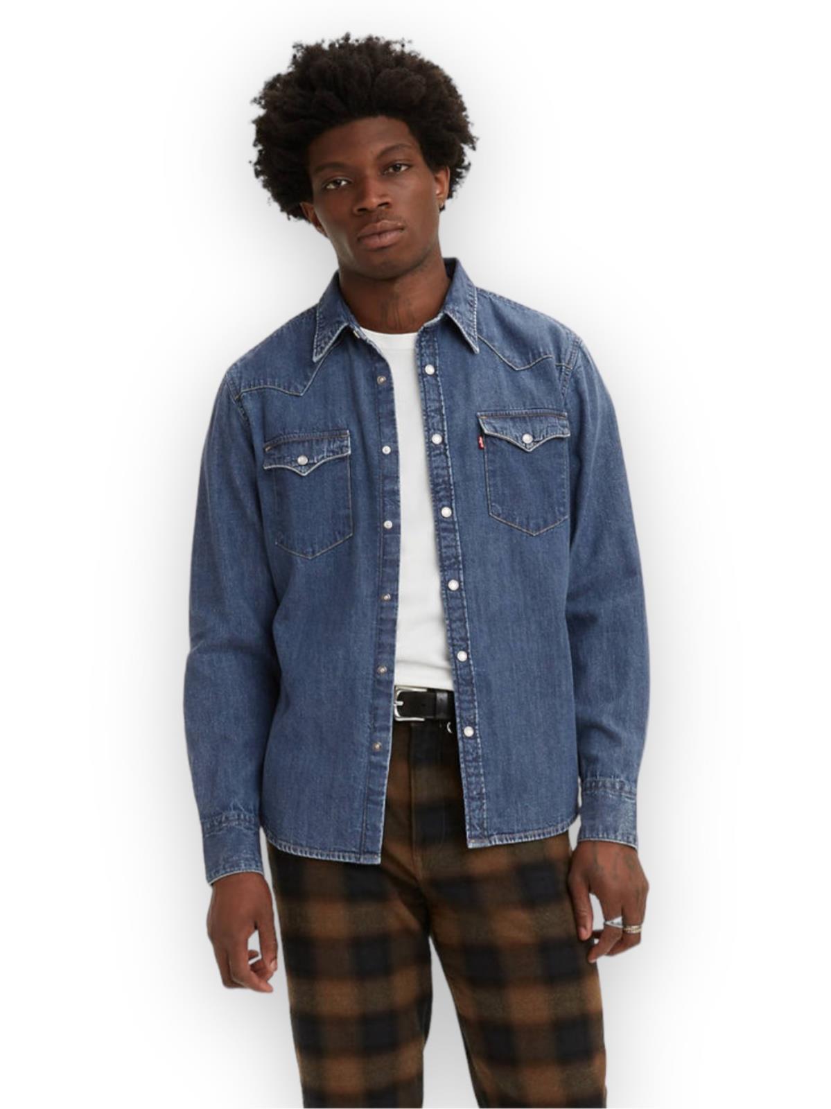 Levi's uomo camicia Barstow Western 85744-0041