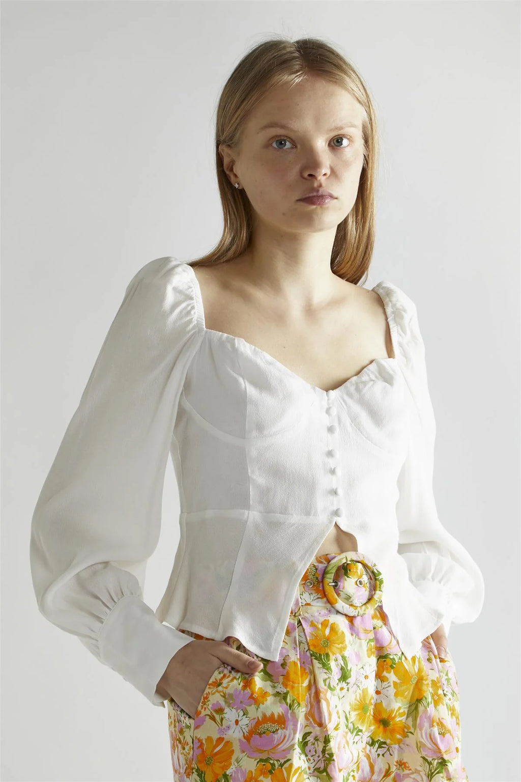 Glamorous donna top AN5048 off white