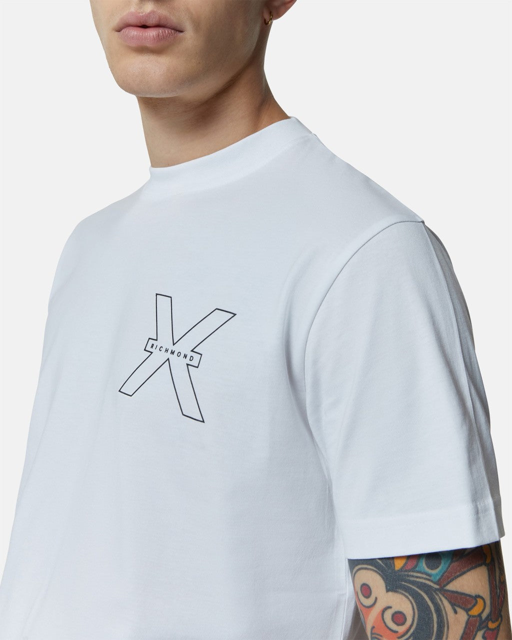 Richmond uomo t-shirt Pablo UMP25114TS White