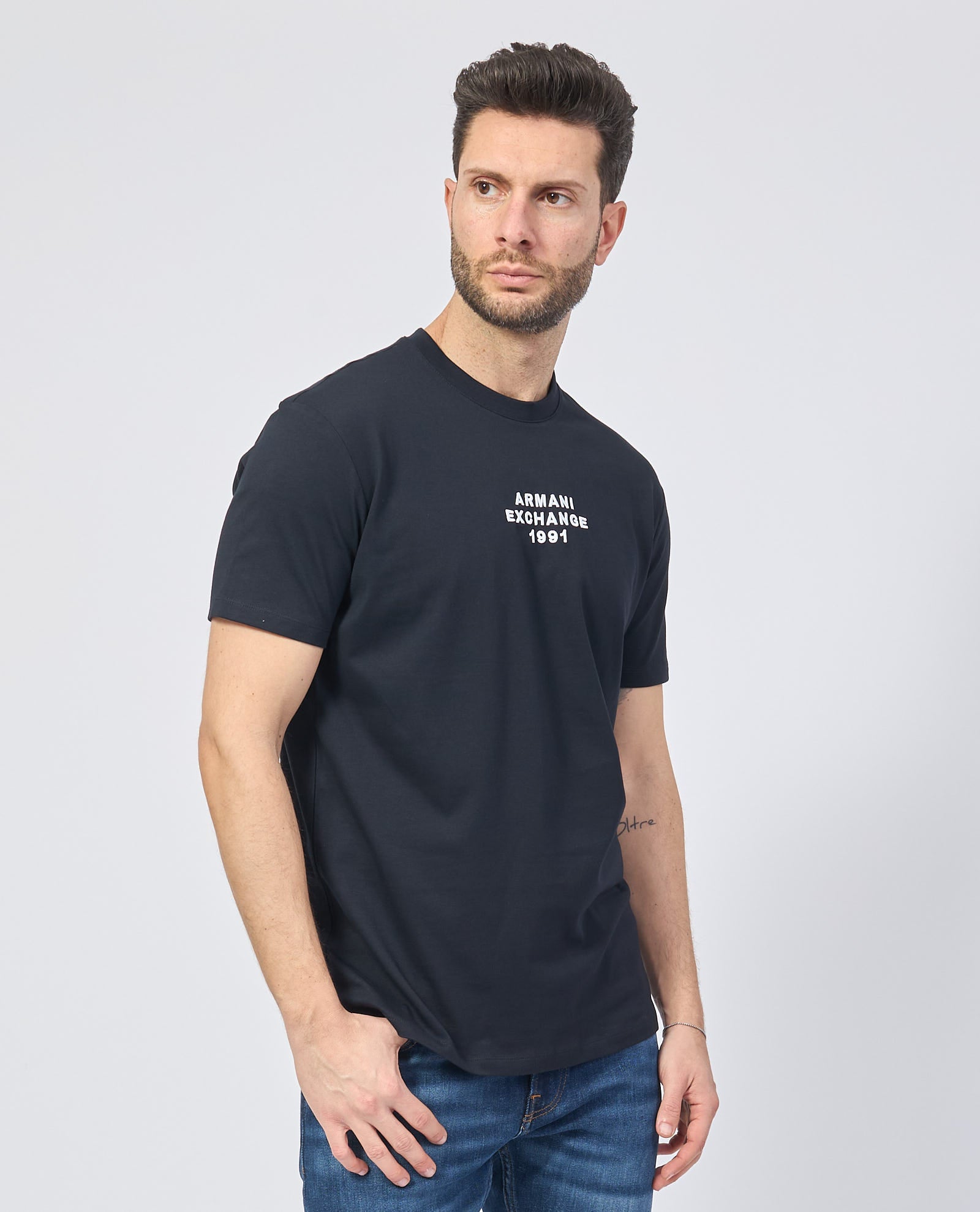 Armani Exchange uomo t-shirt XM000540AF10362 Ub101 Navy