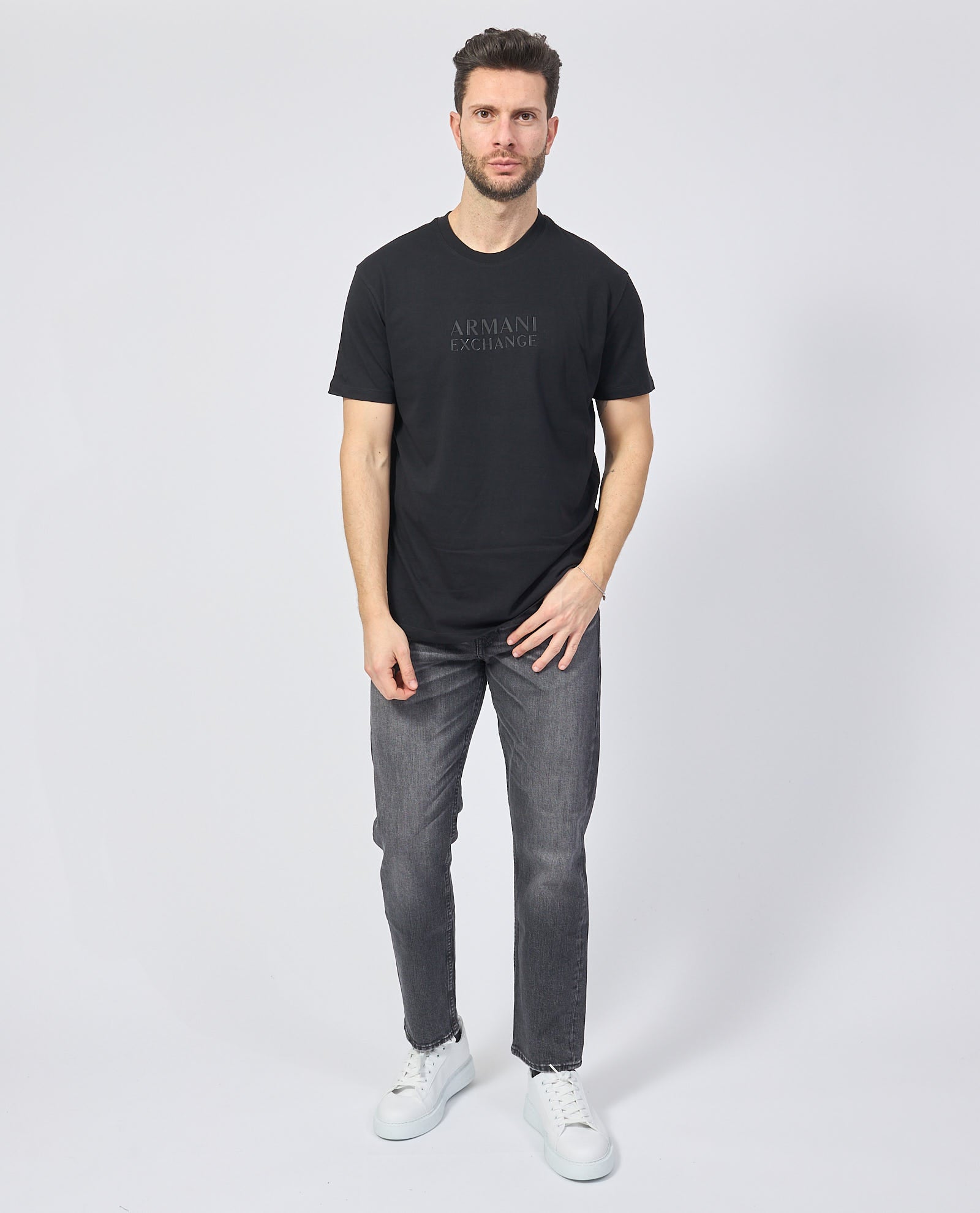 Armani Exchange uomo t-shirt XM000553AF10334 UC001 Nero