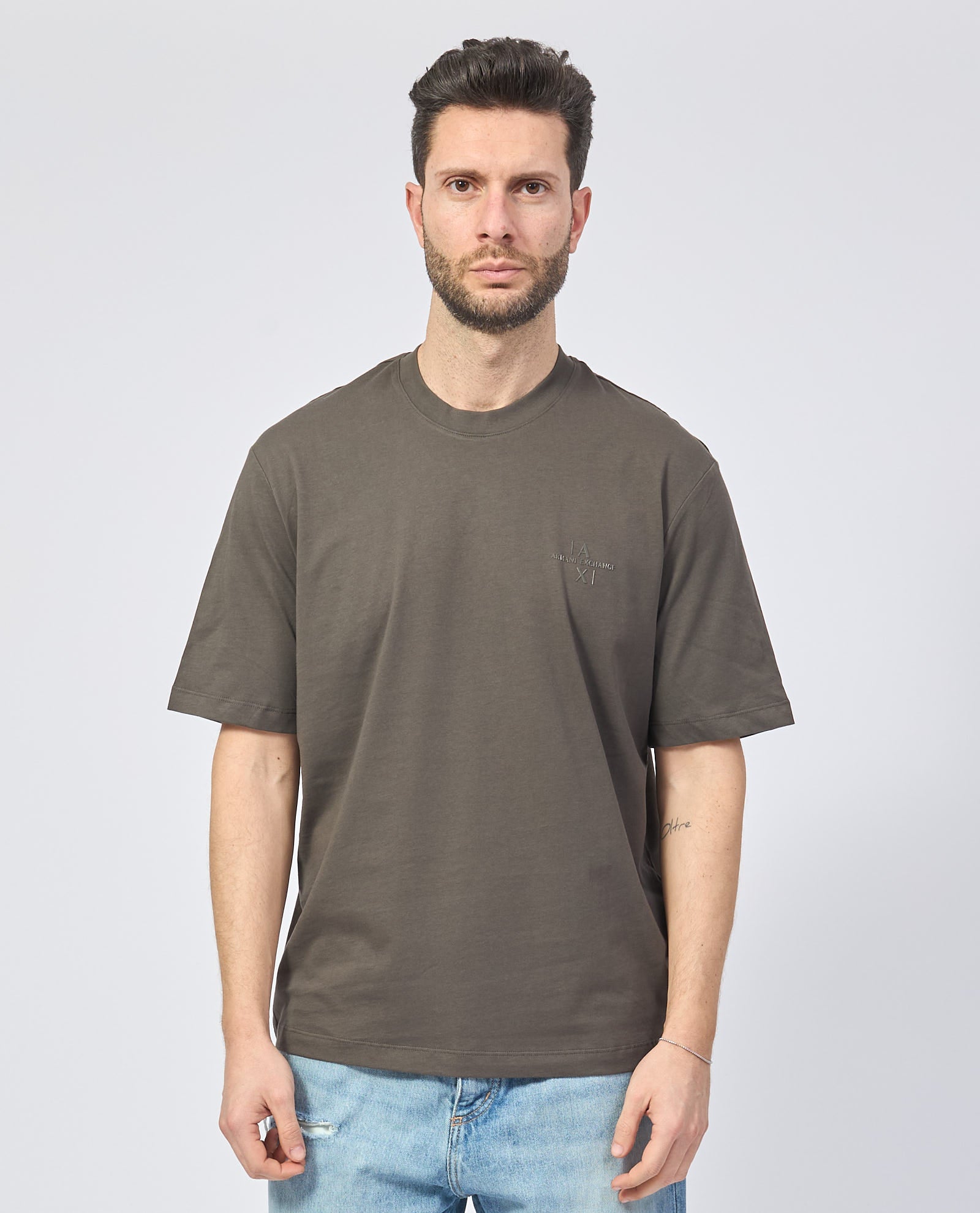 Armani Exchange uomo t-shirt XM000763AF12308 U8120 Verde