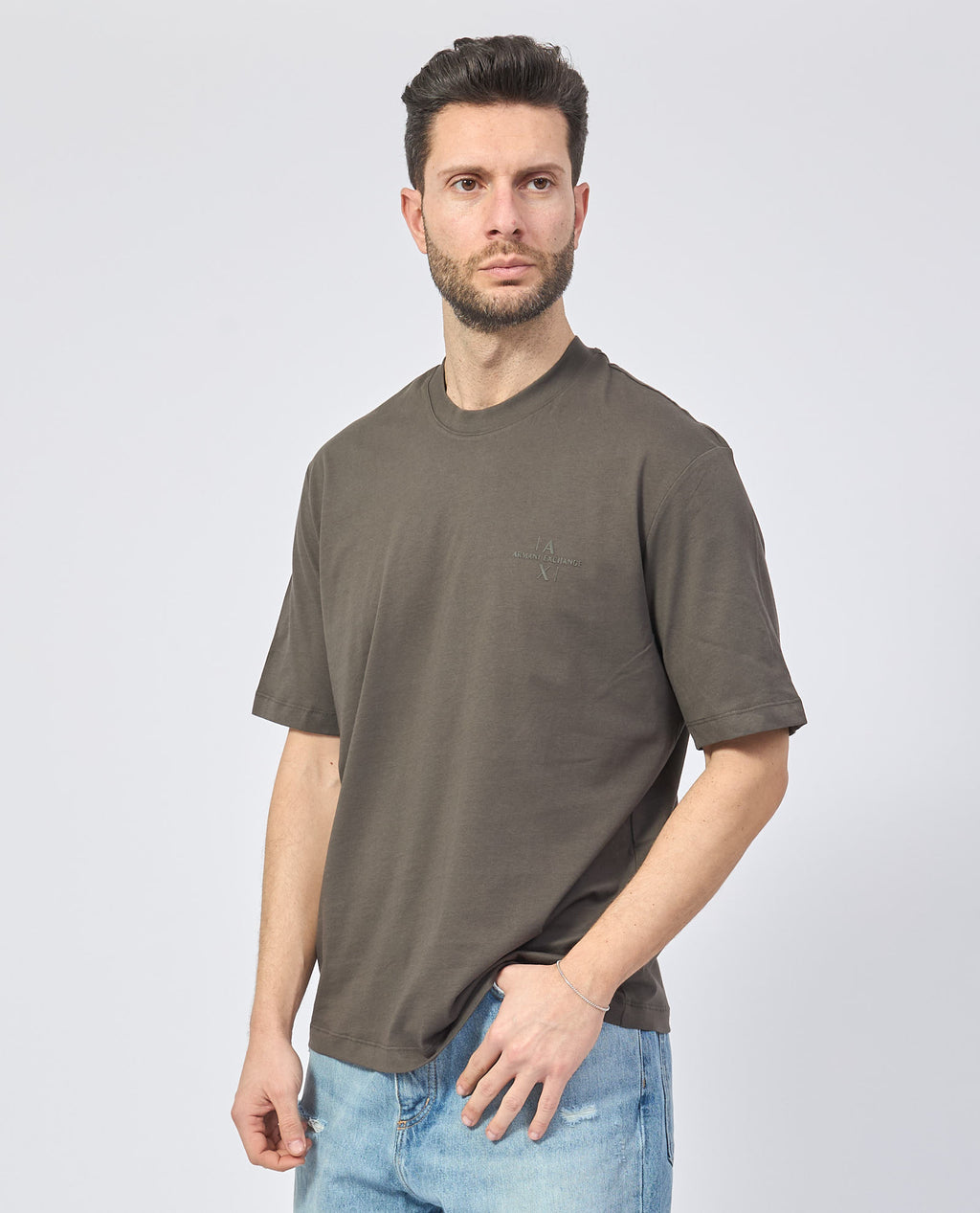 Armani Exchange uomo t-shirt XM000763AF12308 U8120 Verde