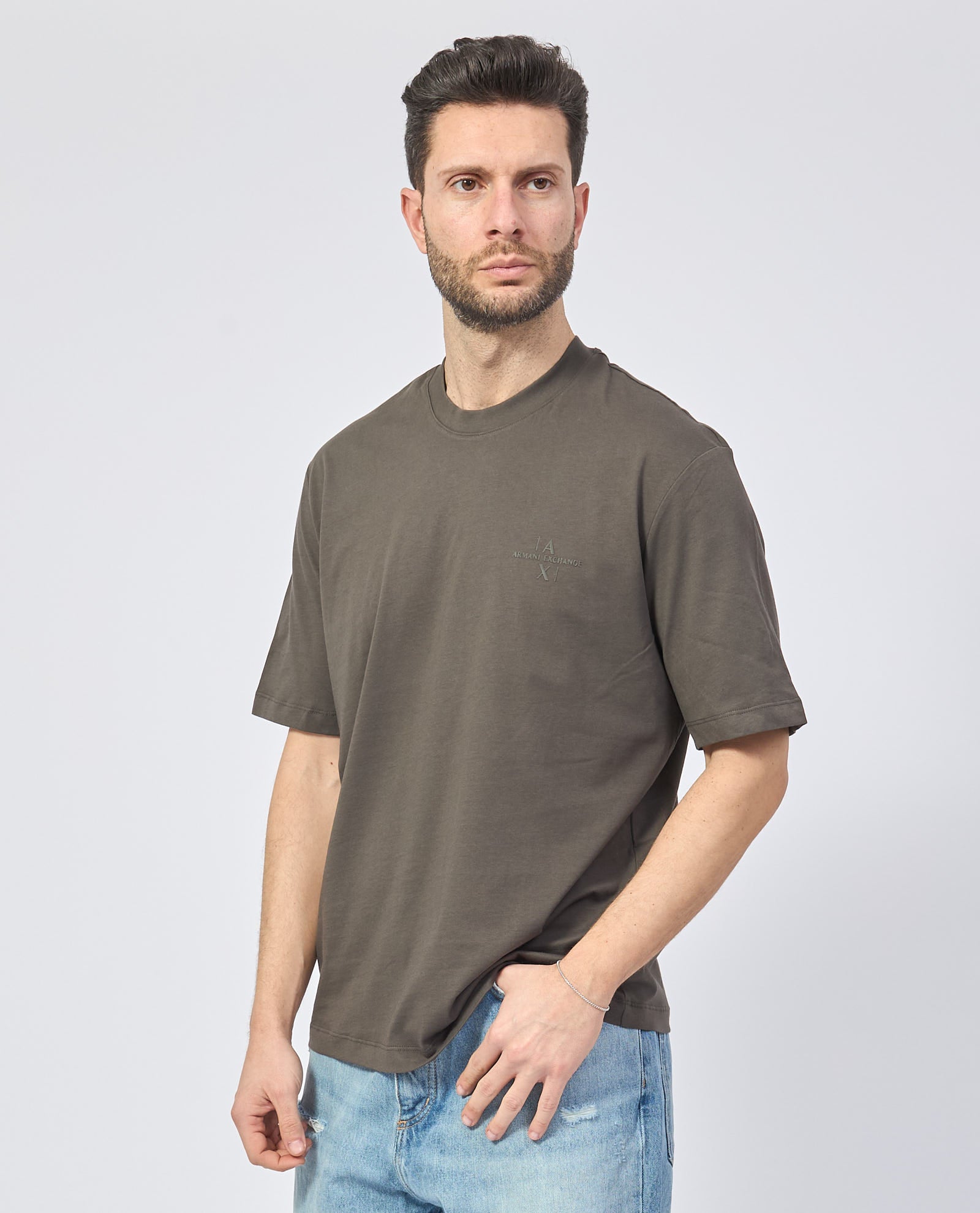 Armani Exchange uomo t-shirt XM000763AF12308 U8120 Verde