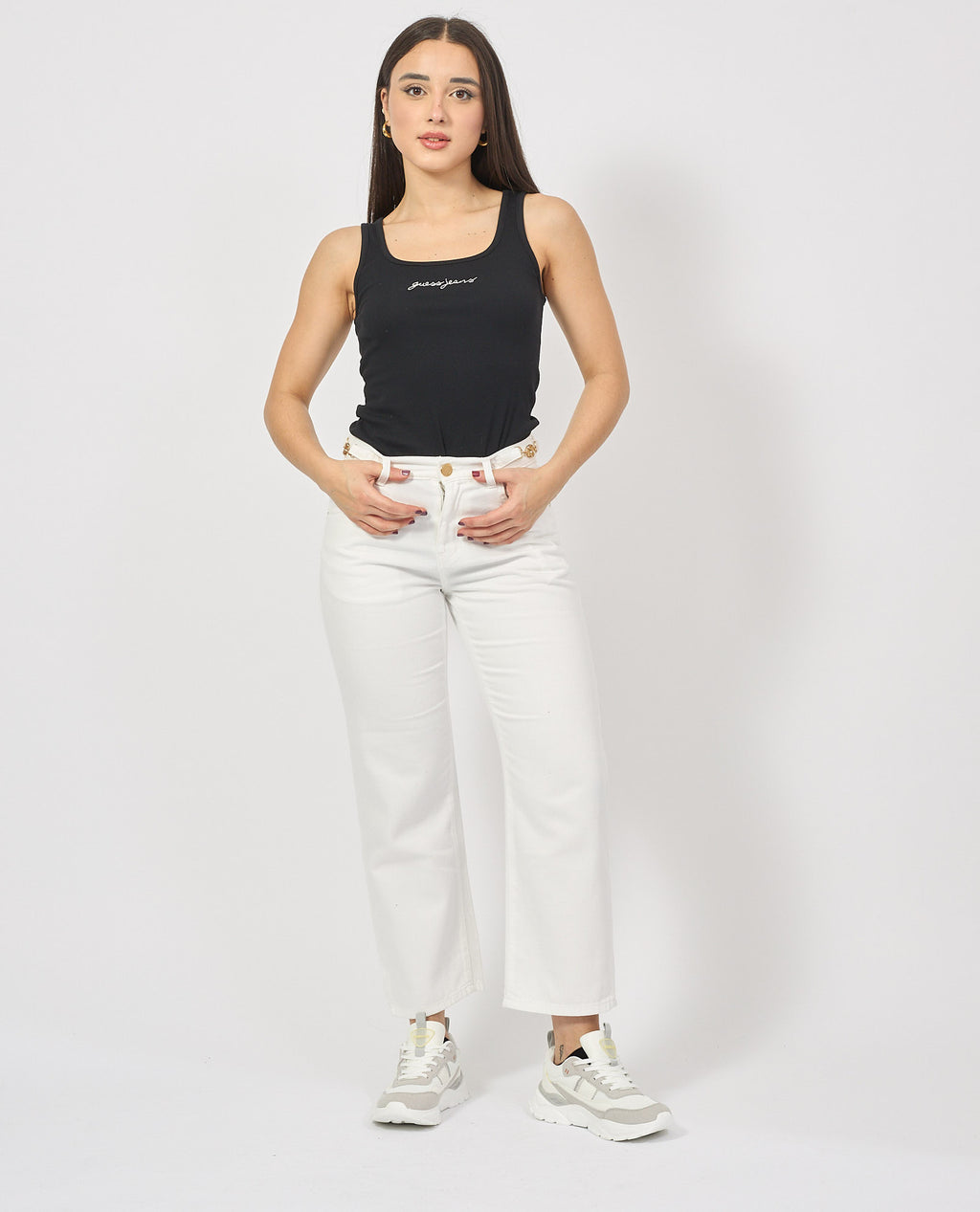 Gaelle donna jeans GAABW04721 - MTFI0002 - BI01 bianco