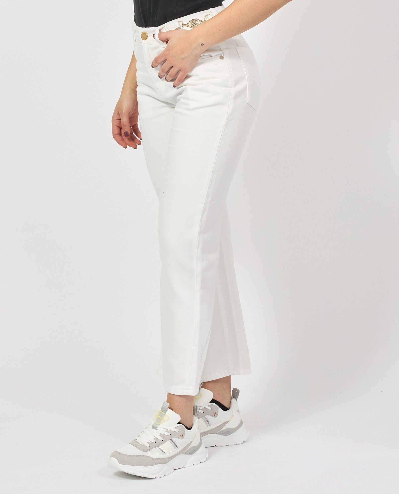 Gaelle donna jeans GAABW04721 - MTFI0002 - BI01 bianco