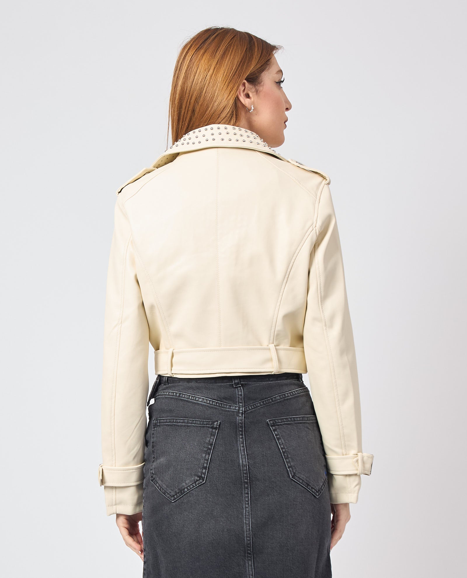Gio Cellini donna giacca ecopelle EJ059 Beige