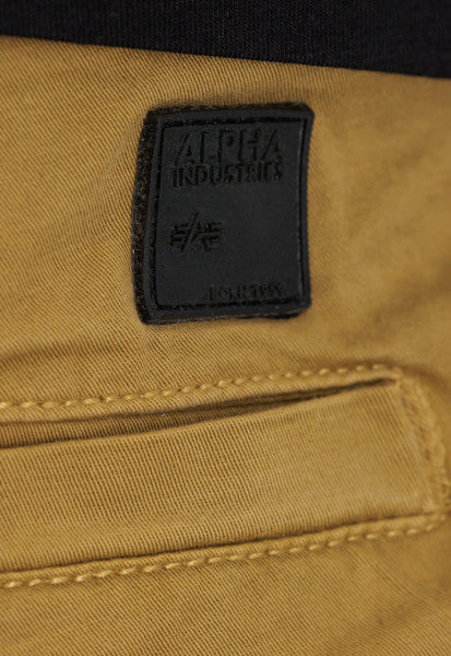 Alpha Industries Uomo Bermuda Jogger Twill Cachi 106251