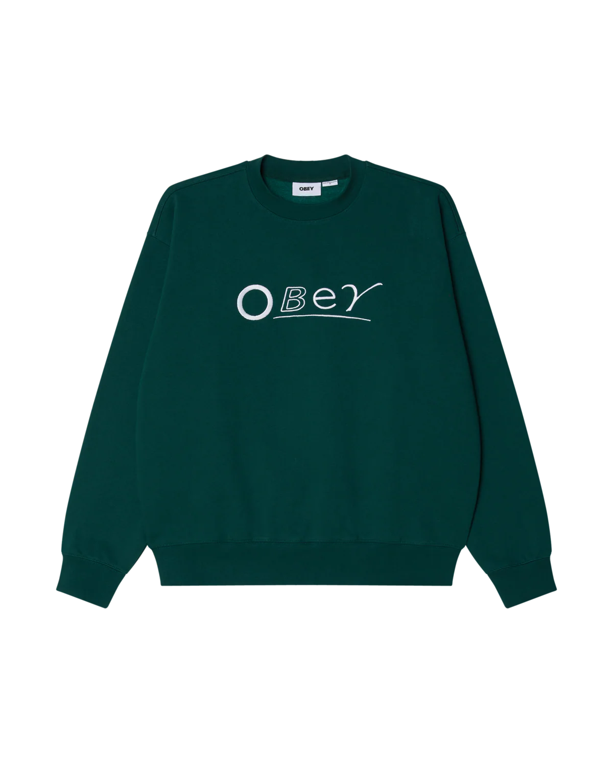 Obey uomo felpa Headlines Crew 22MC0001580 BTG