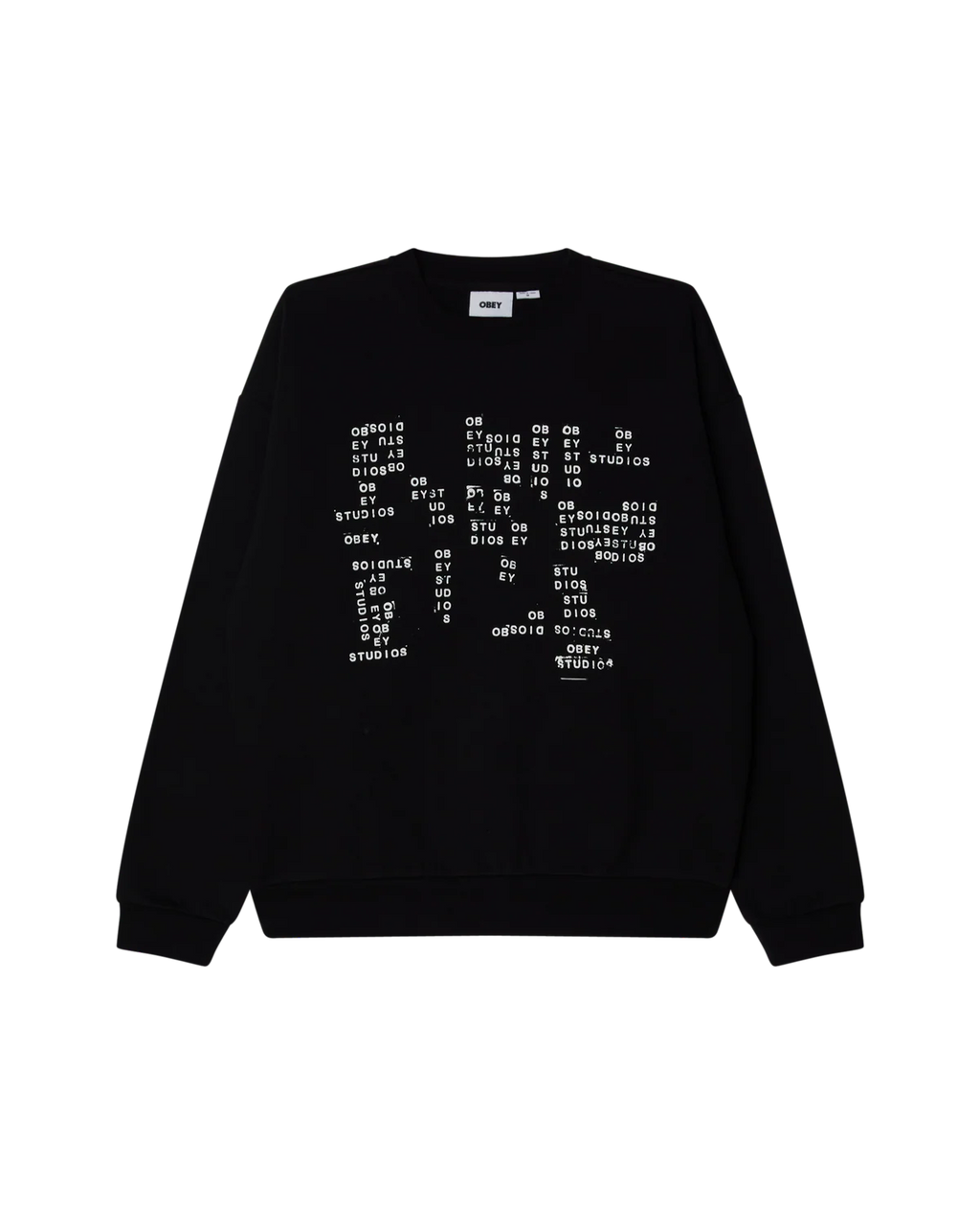 Obey uomo felpa Studios Stamp 22MC0001516 Black