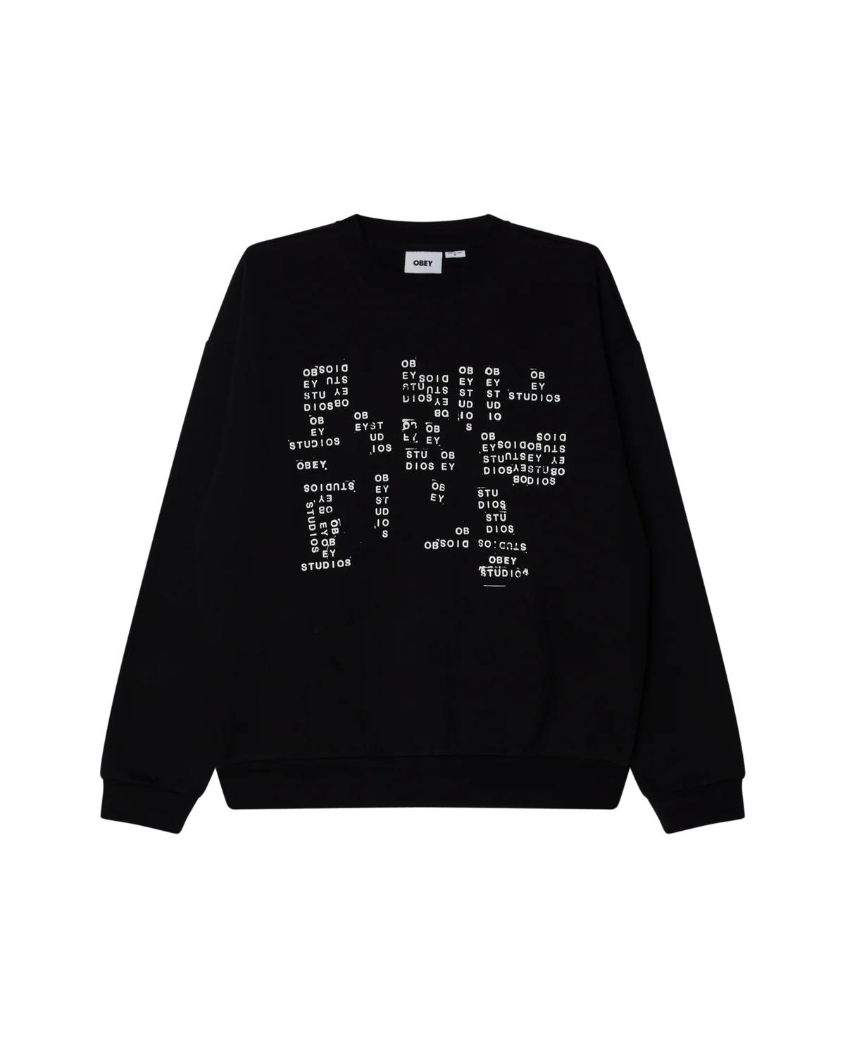 Obey uomo felpa Studios Stamp 22MC0001516 Black