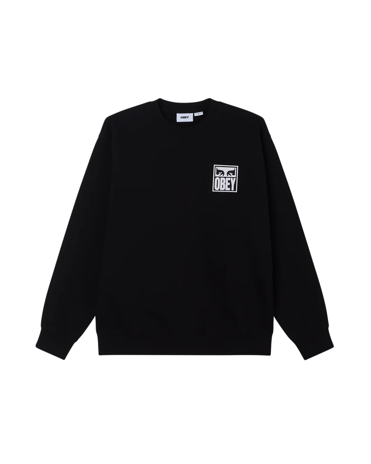 Obey uomo felpa Eyes Icon 2 Crew 22UC0000155 blk