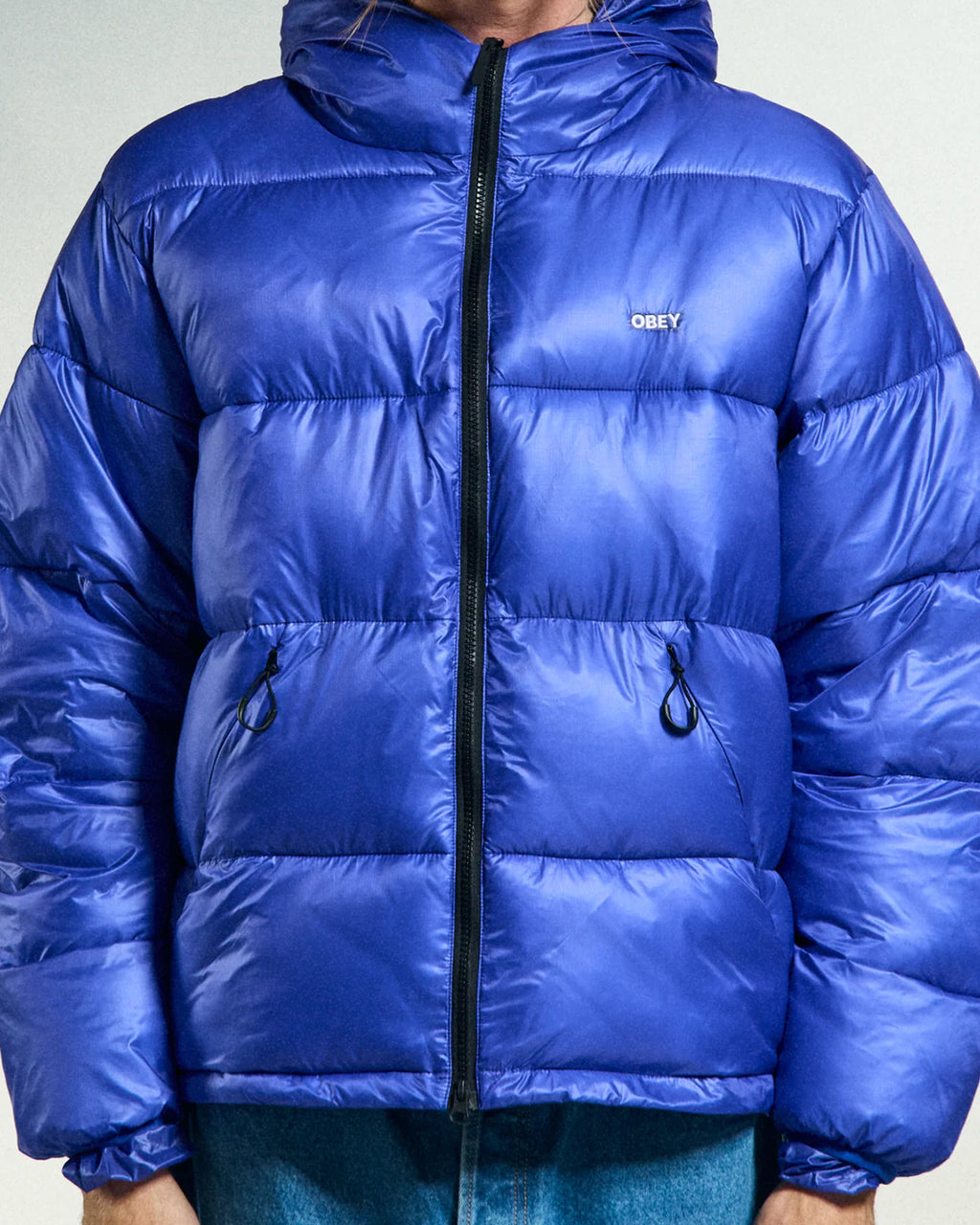 Obey uomo giubbino Stratus Puffer 22MC0001554 Blue