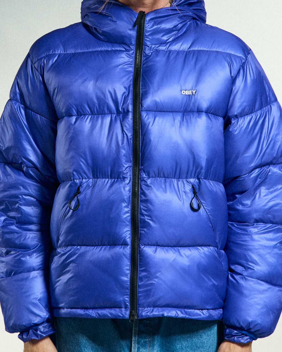 Obey uomo giubbino Stratus Puffer 22MC0001554 Blue