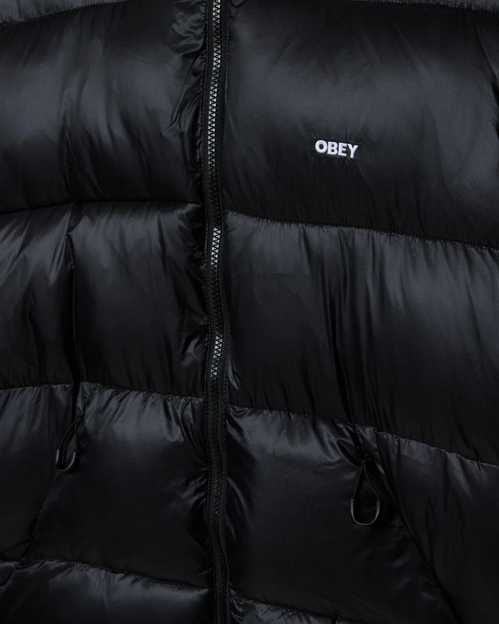 Obey uomo giubbino Stratus Puffer 22MC0001554 Black