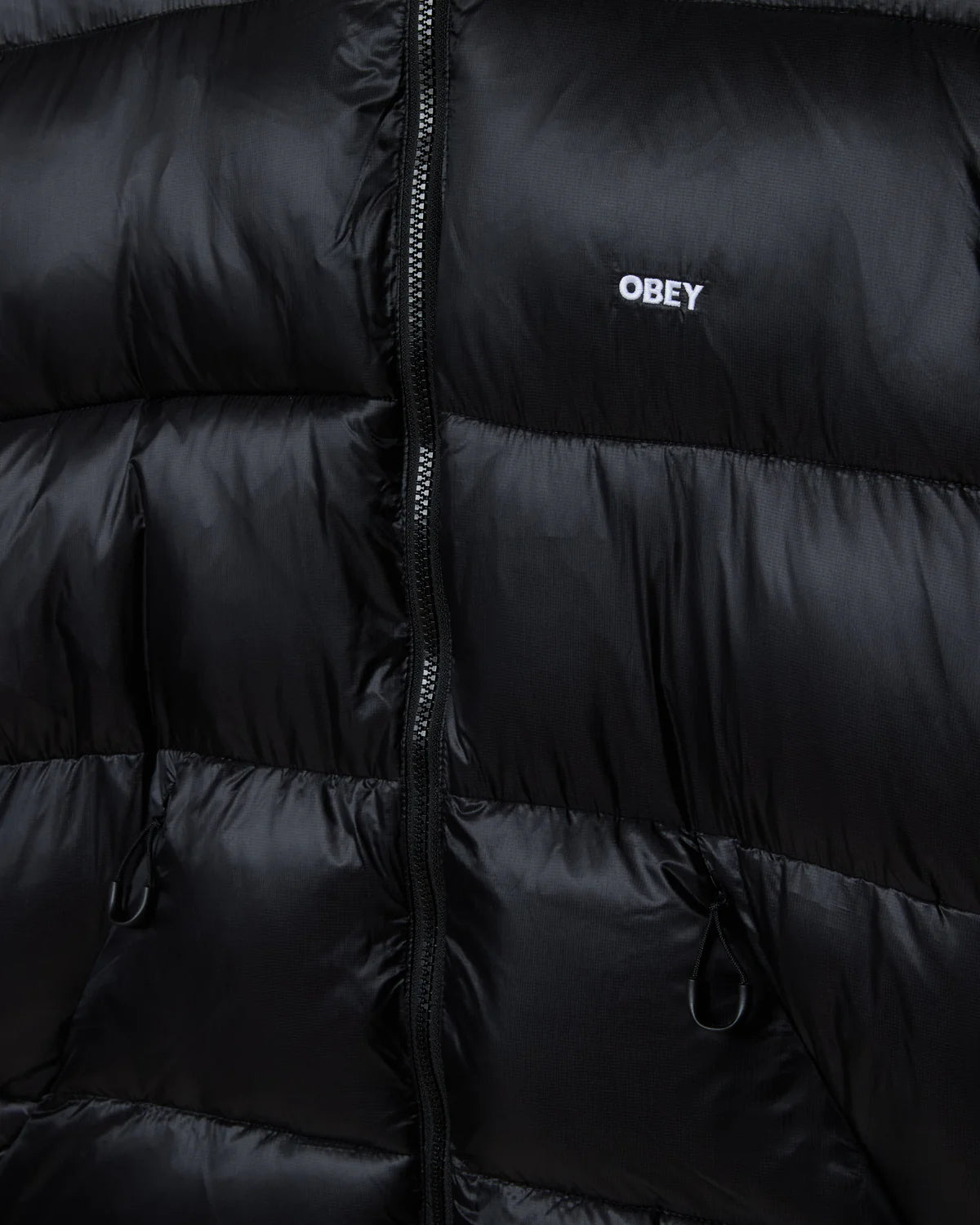 Obey uomo giubbino Stratus Puffer 22MC0001554 Black