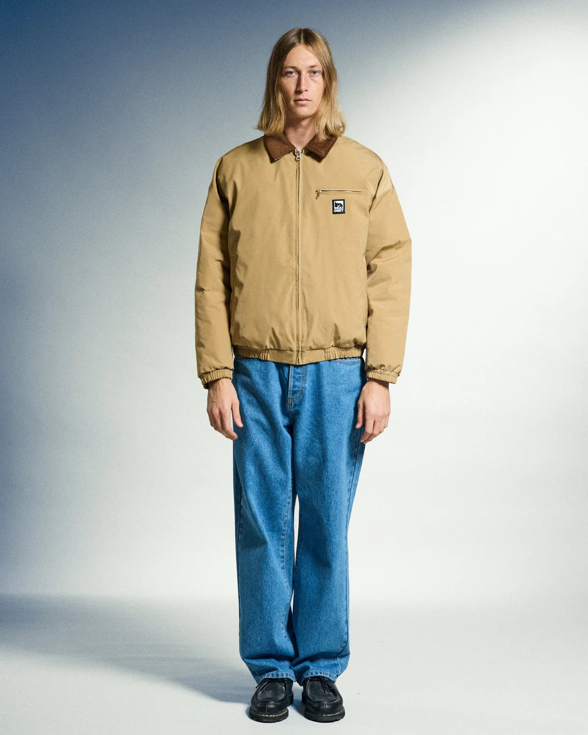 Obey uomo giubbino Elysian 22MC0001552 Vintage Tan