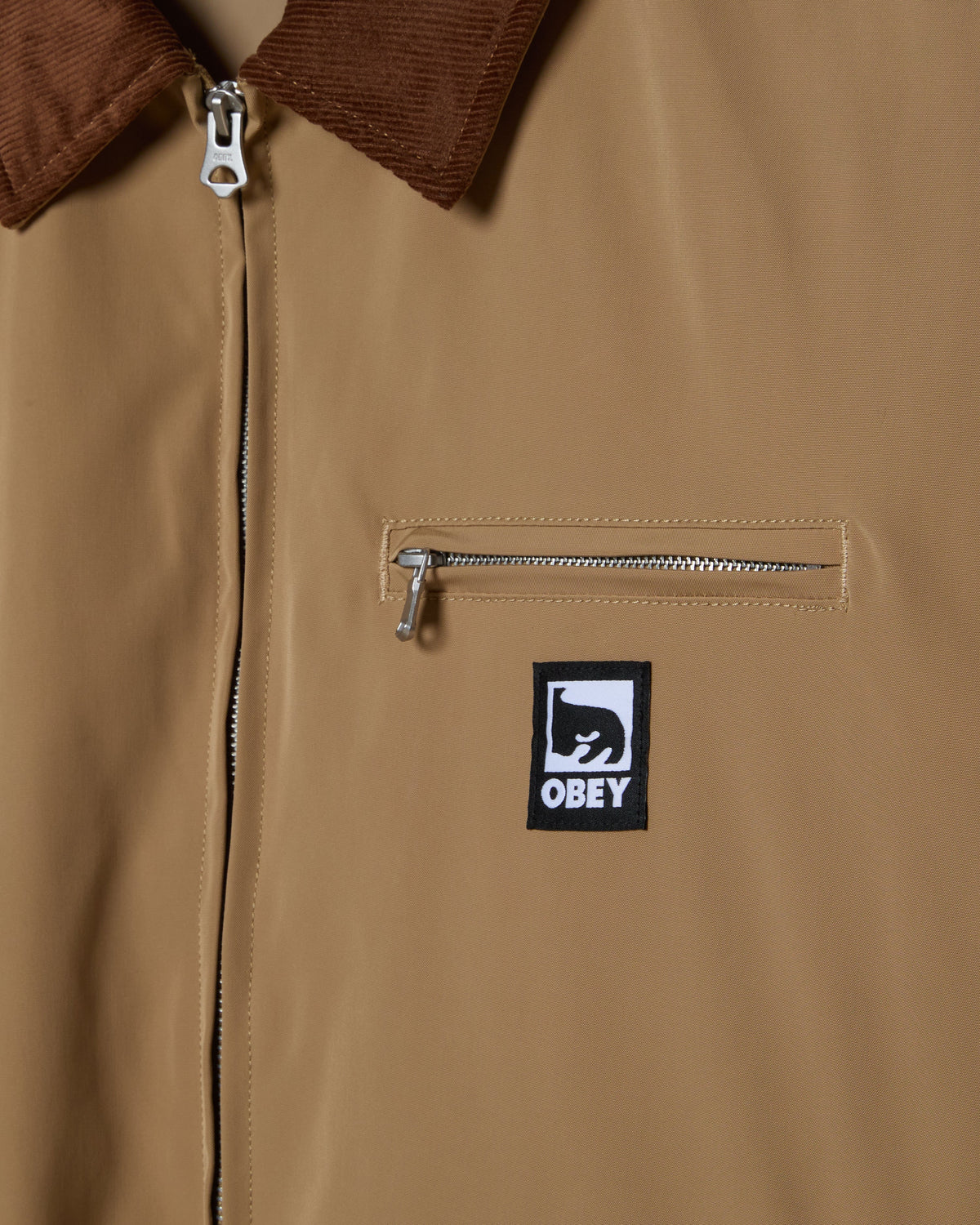 Obey uomo giubbino Elysian 22MC0001552 Vintage Tan