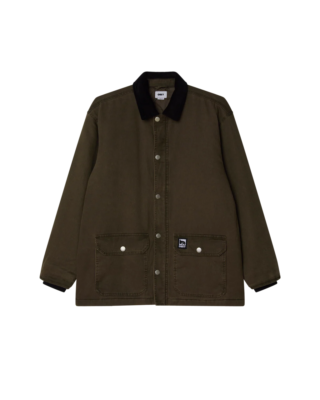Obey umo cappotto Norton Barn 22MC0001549 BlackOlive