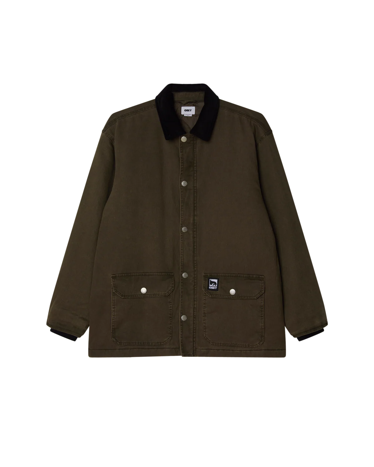 Obey umo cappotto Norton Barn 22MC0001549 BlackOlive