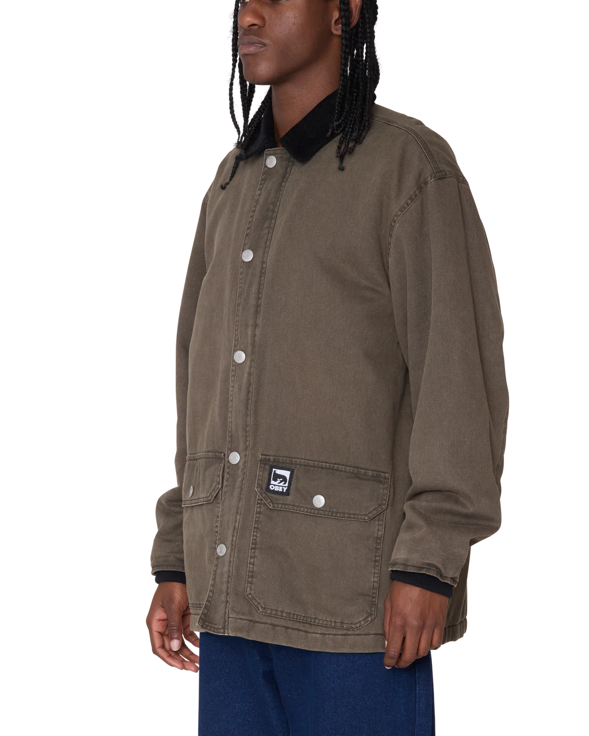 Obey umo cappotto Norton Barn 22MC0001549 BlackOlive