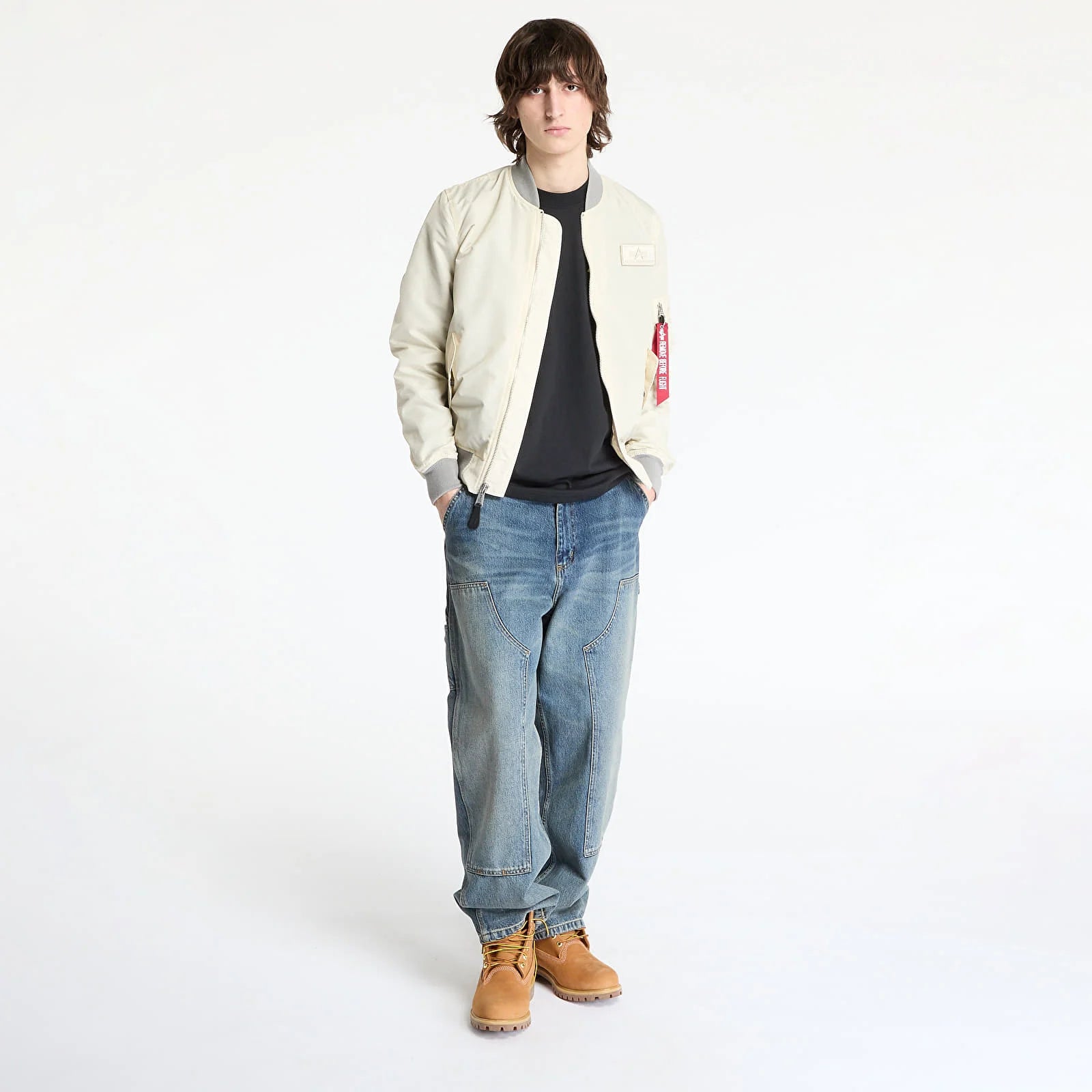Alpha Industries uomo giubbino MA-1 TTC X126101 300 vintage white